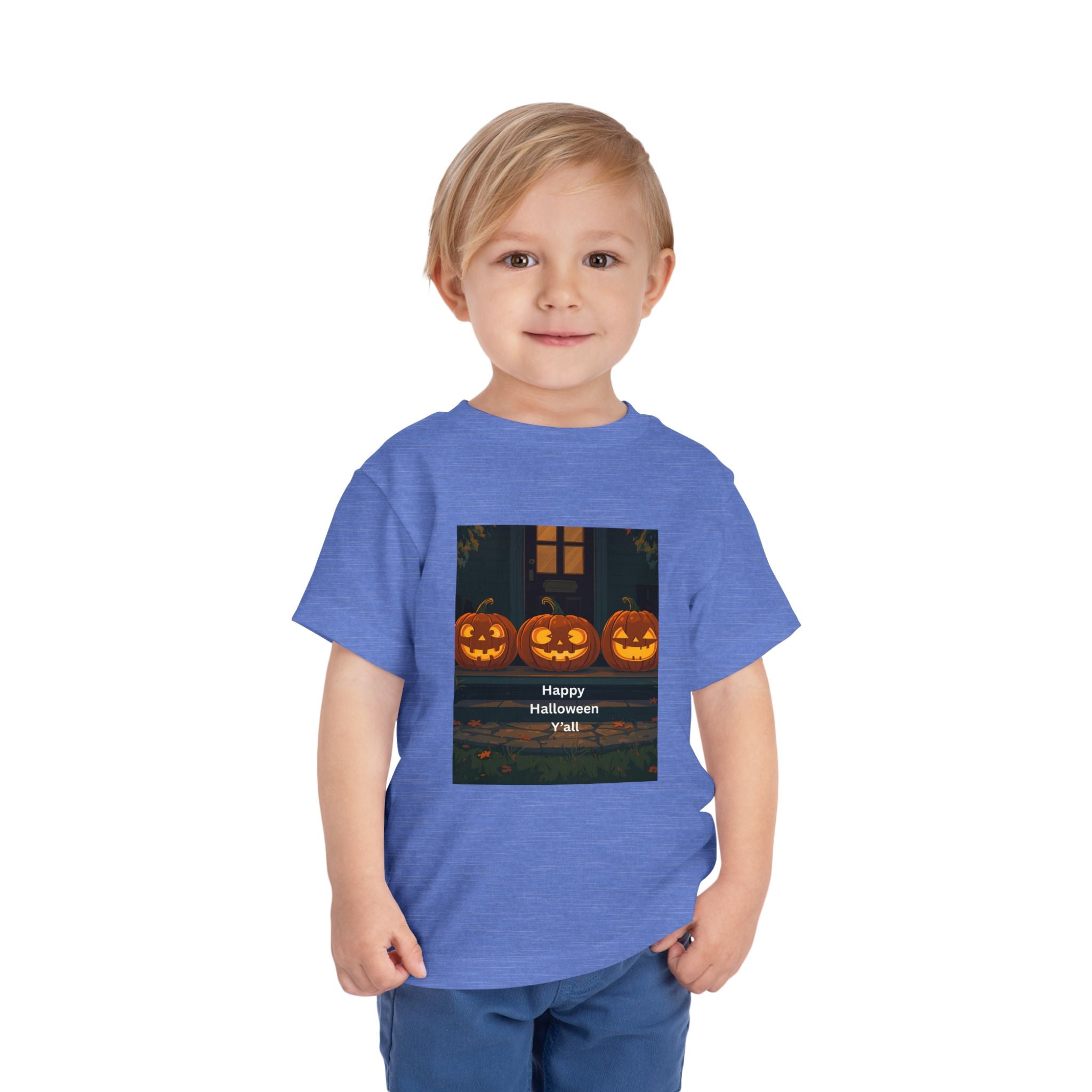 Spooky Pumpkin Toddler Short Sleeve Tee
