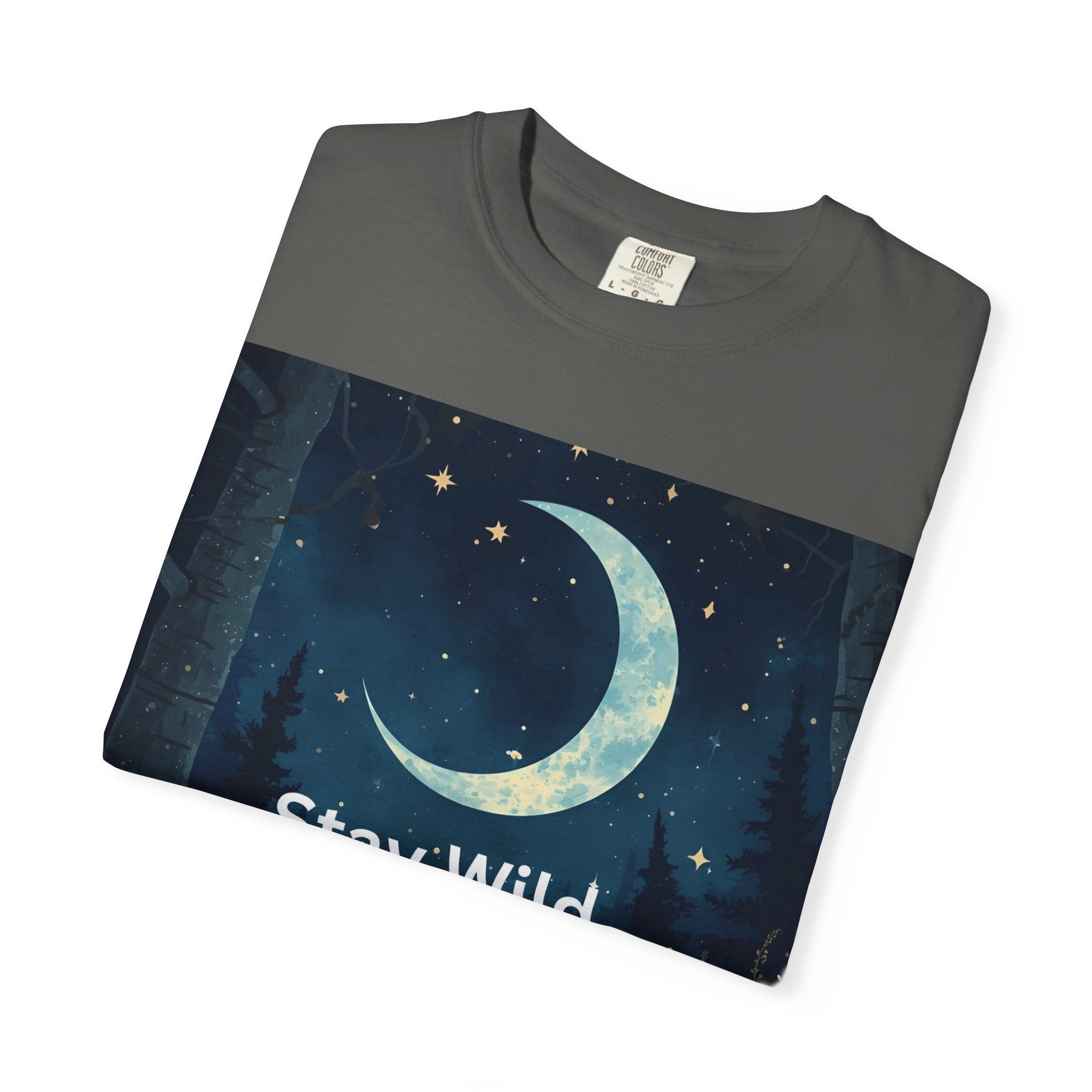 Unisex Stay Wild Moon Child T-Shirt, Stay Wild Graphic Tee, Boho Style Shirt, Gift for Nature Lovers, Vintage Vibe Apparel