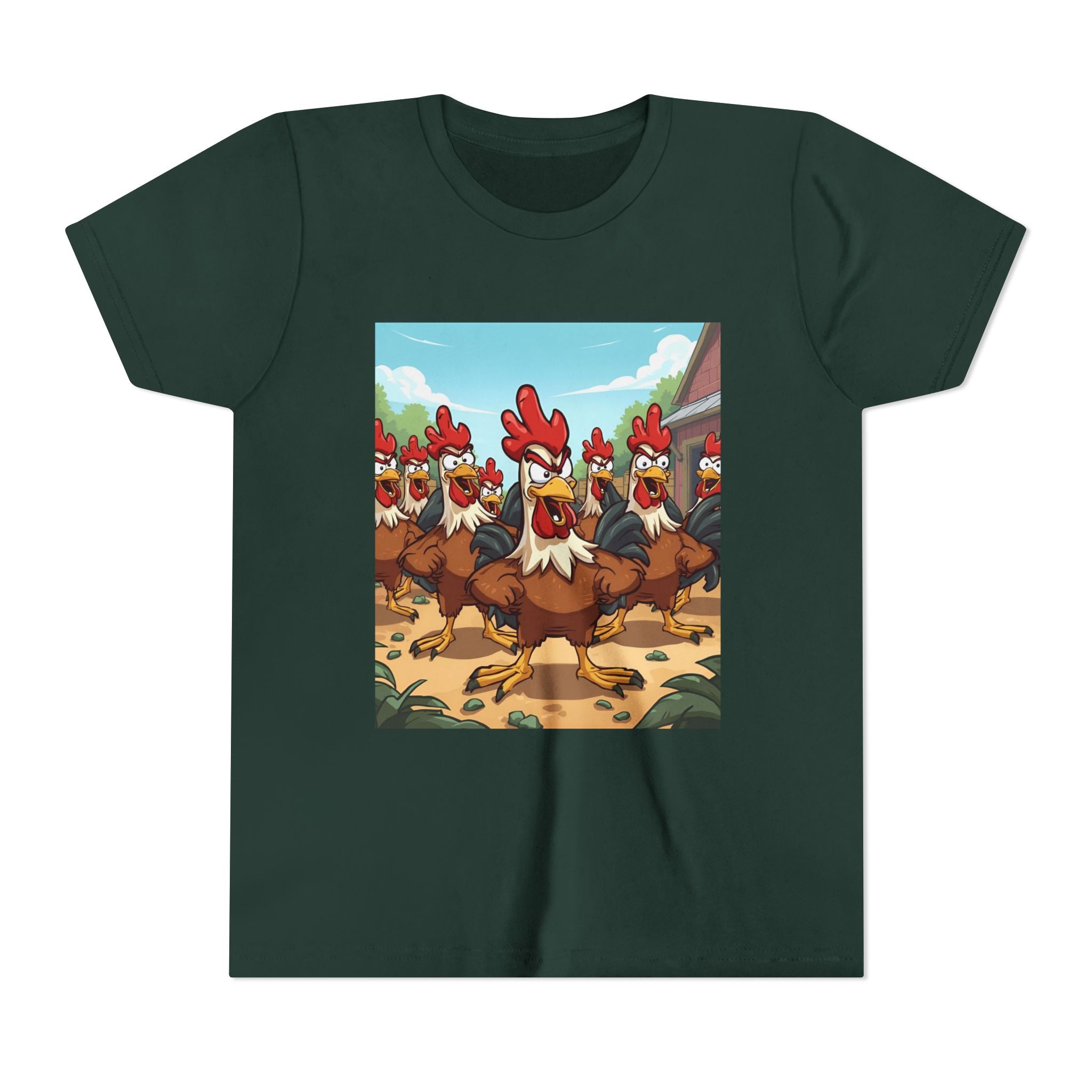 Chicken Funny Youth Short Sleeve Tee