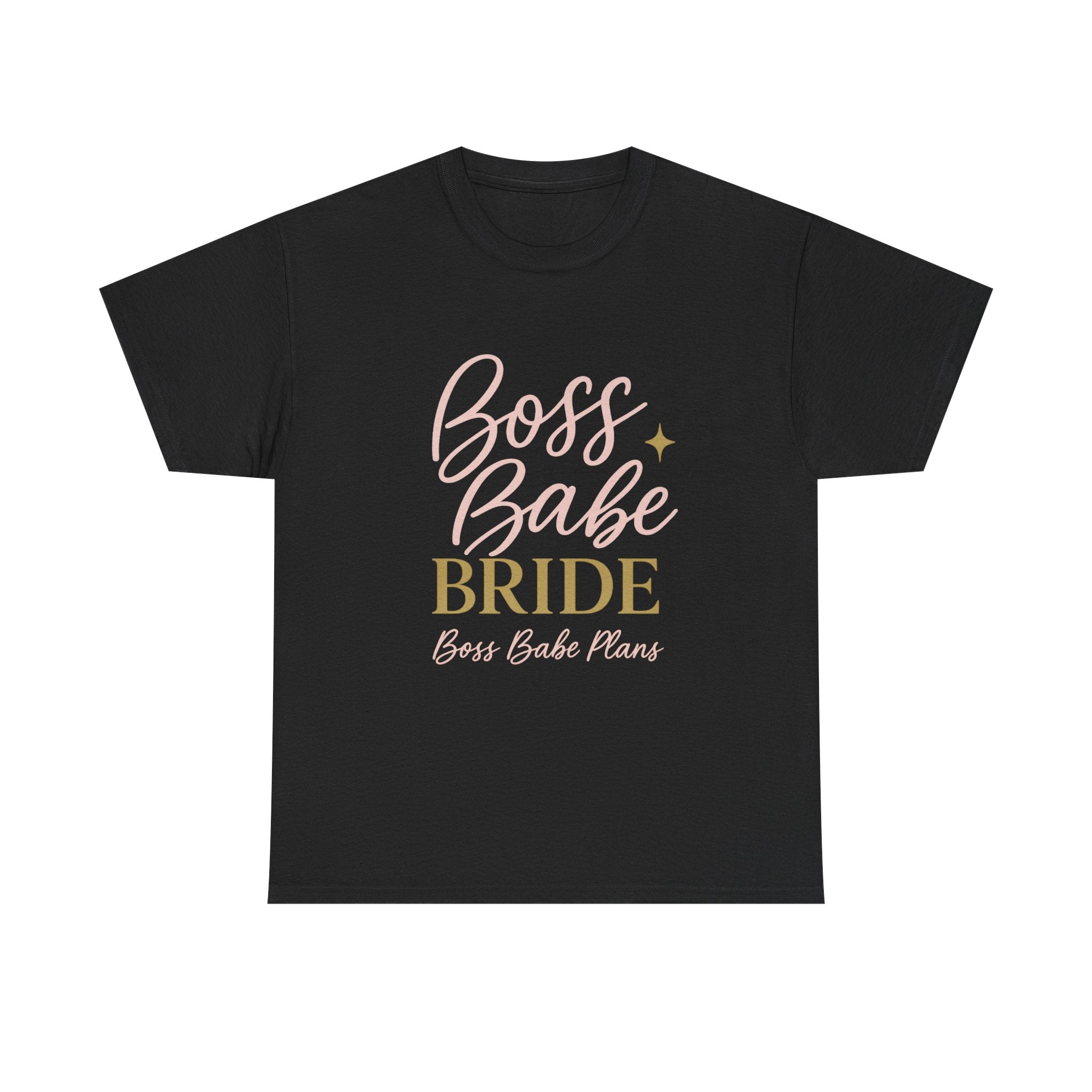 Boss Babe Plans Bride Tee - Unisex Heavy Cotton T-Shirt for Future Brides