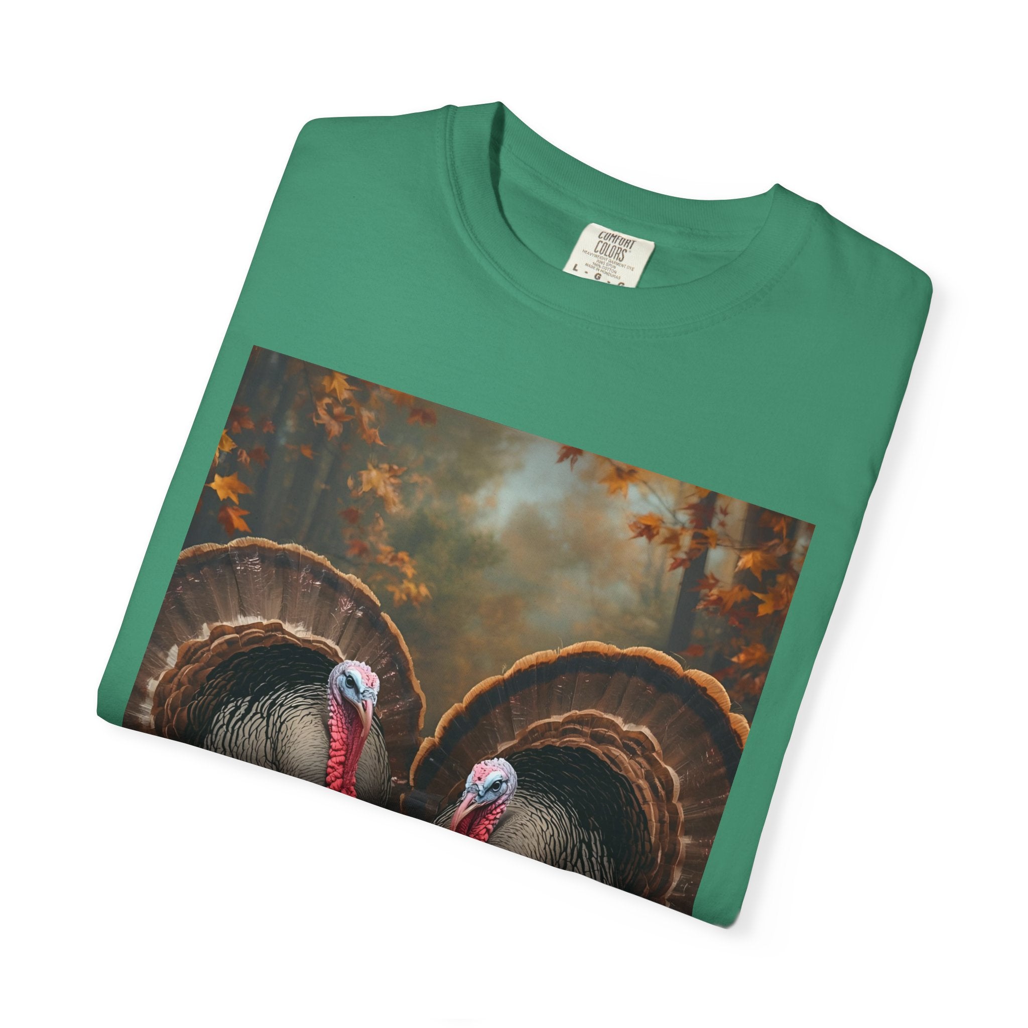 Thanksgiving Turkey Graphic Tee, Unisex Gift for Fall, Harvest Party Shirt, Cute Casual Outfit, Family Gathering Apparel