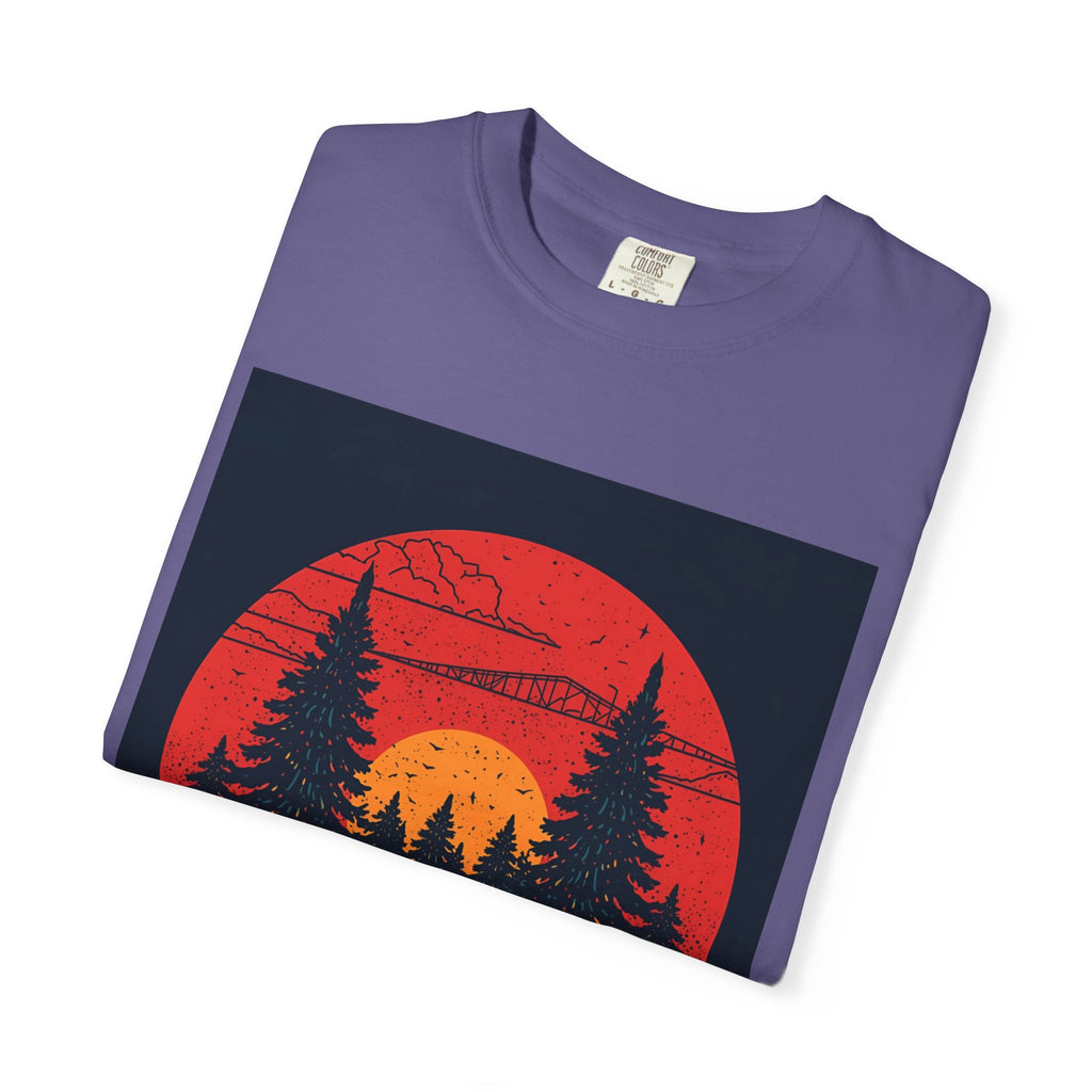 Nature Sunset Unisex T-shirt, Outdoor Adventure Tee, Camping Shirt, Hiking Gear, Mens and Womens Apparel