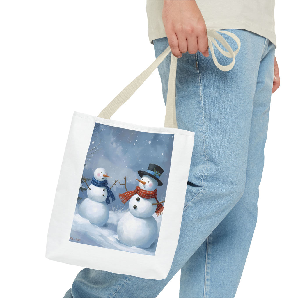 Christmas Snowman Family Tote Bag (AOP)