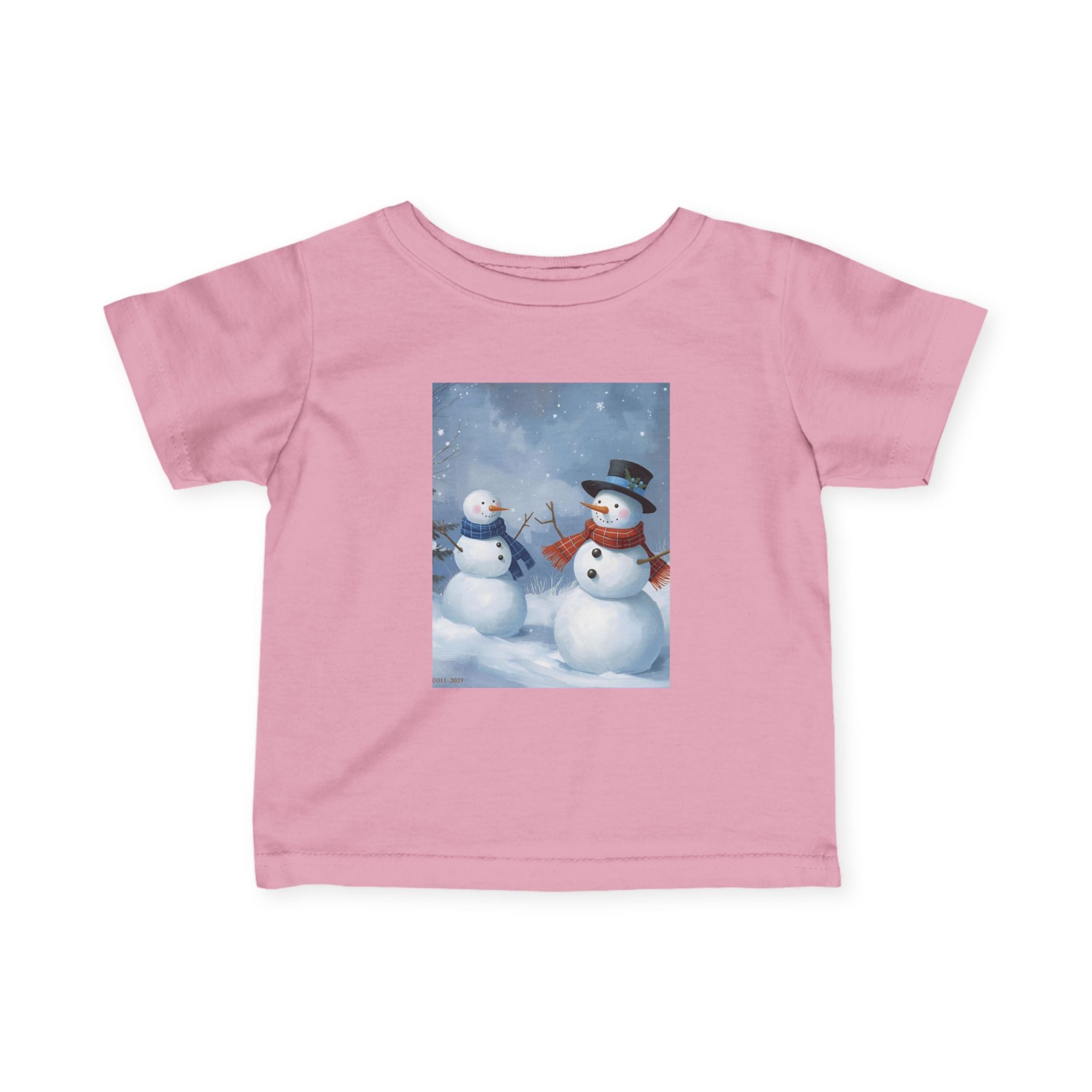 Christmas Snowman Family Infant Fine Jersey Tee