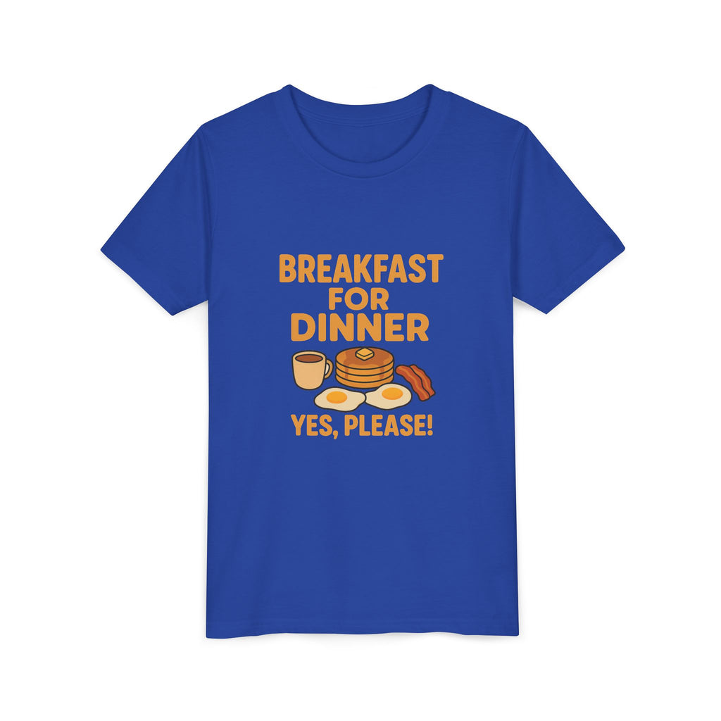 Breakfast For Dinner Youth Short Sleeve Tee