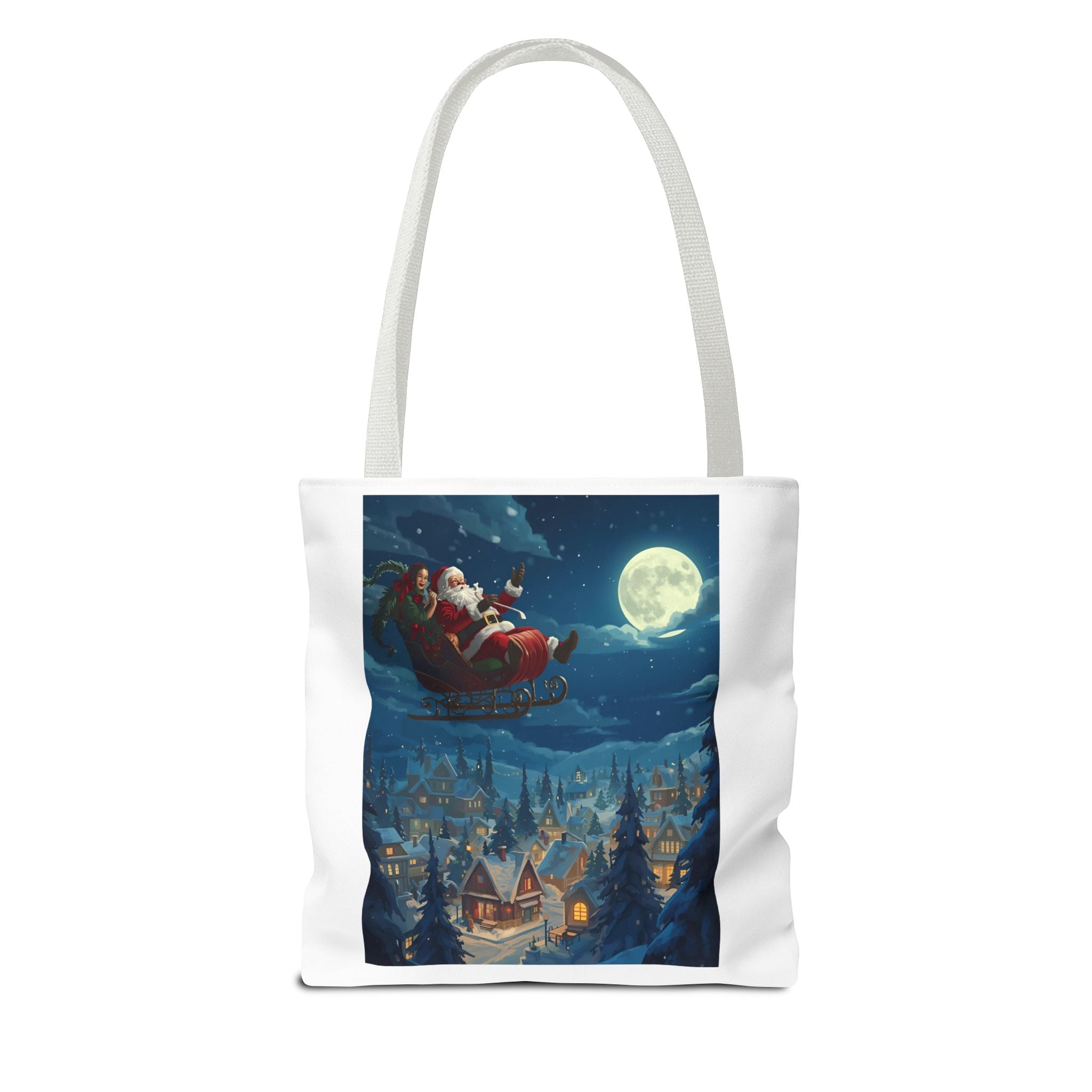 Christmas Santa Sleigh Tote Bag (AOP)