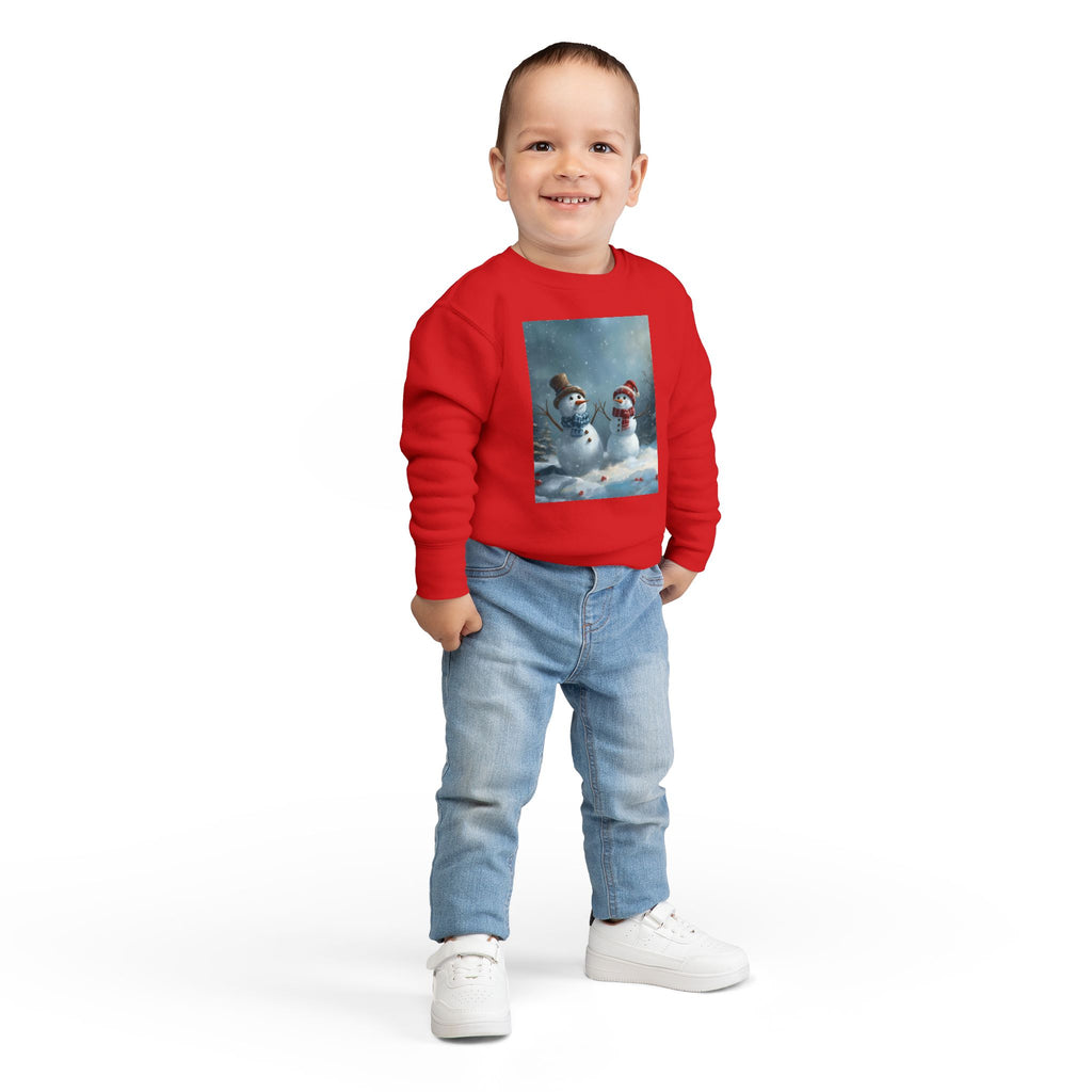 Christmas Snowman Toddler Sweatshirt