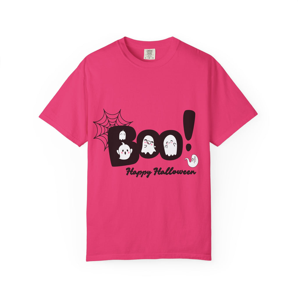 Halloween Boo T-Shirt, Spooky Fun Tee for Halloween, Unisex Ghost Shirt, Boo! Halloween Gift, Fall Celebration Apparel