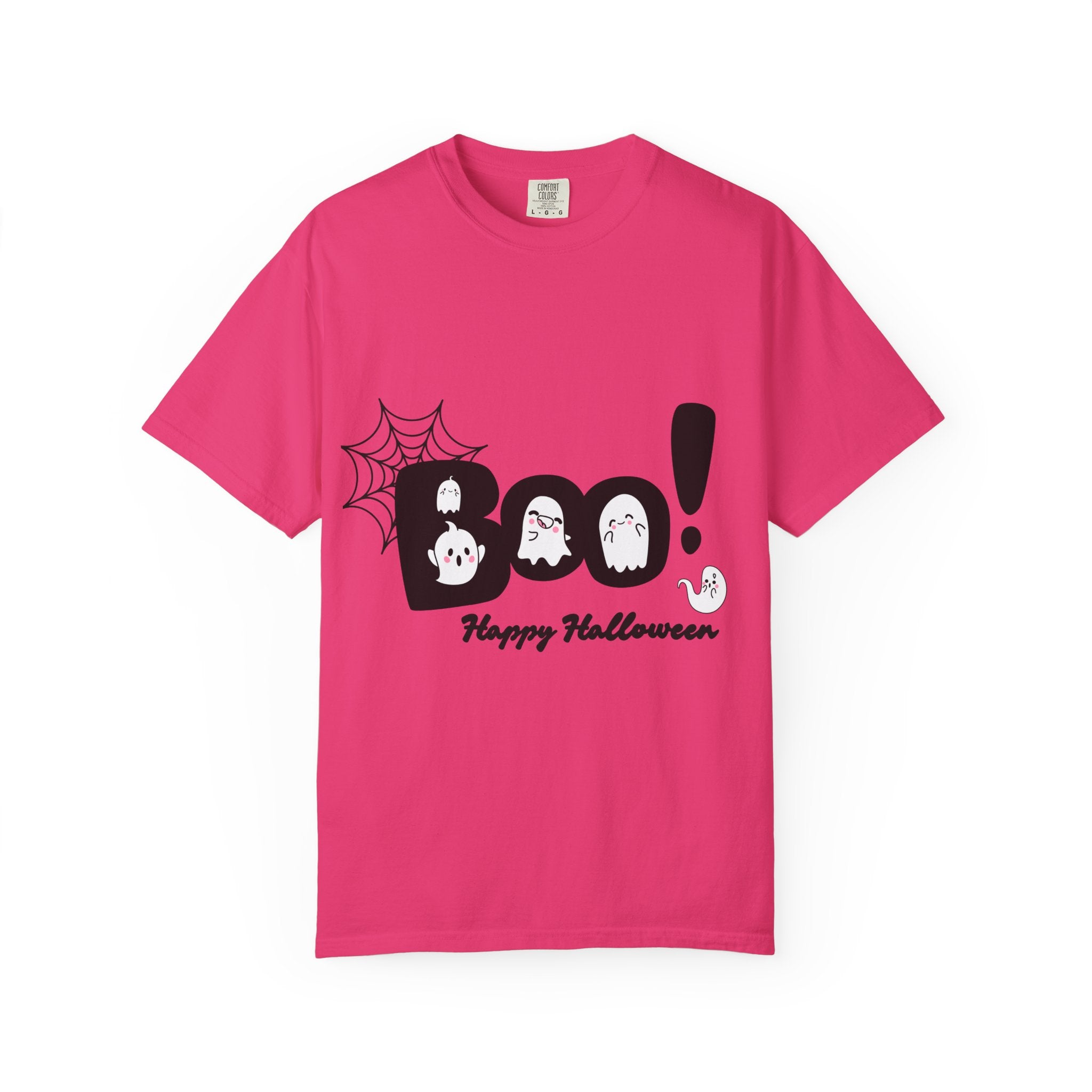 Halloween Boo T-Shirt, Spooky Fun Tee for Halloween, Unisex Ghost Shirt, Boo! Halloween Gift, Fall Celebration Apparel