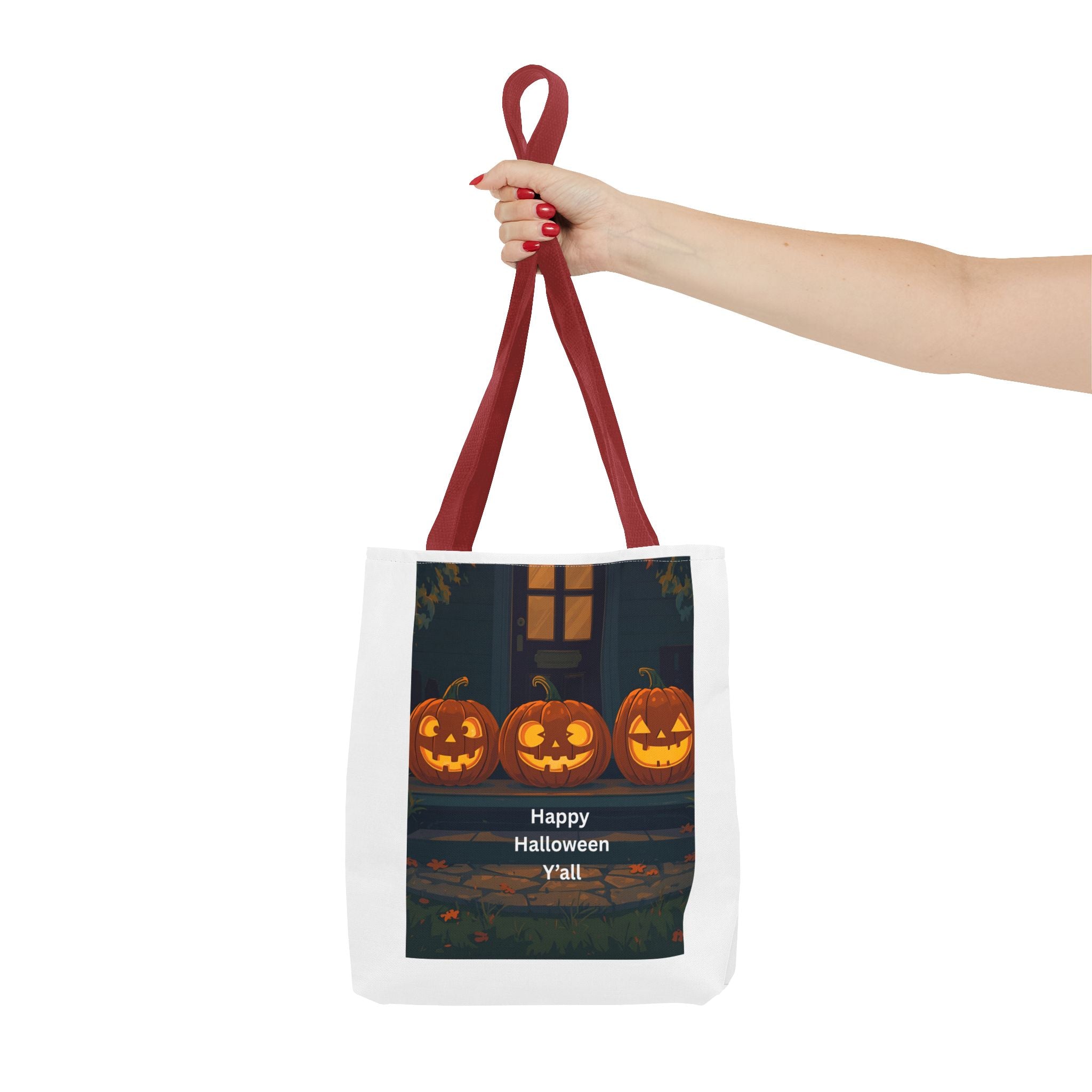 Spooky Halloween Tote Bag, Trick-or-Treat Bag, Pumpkin Bag, Fall Tote, Festive Grocery Bag, Halloween Decor