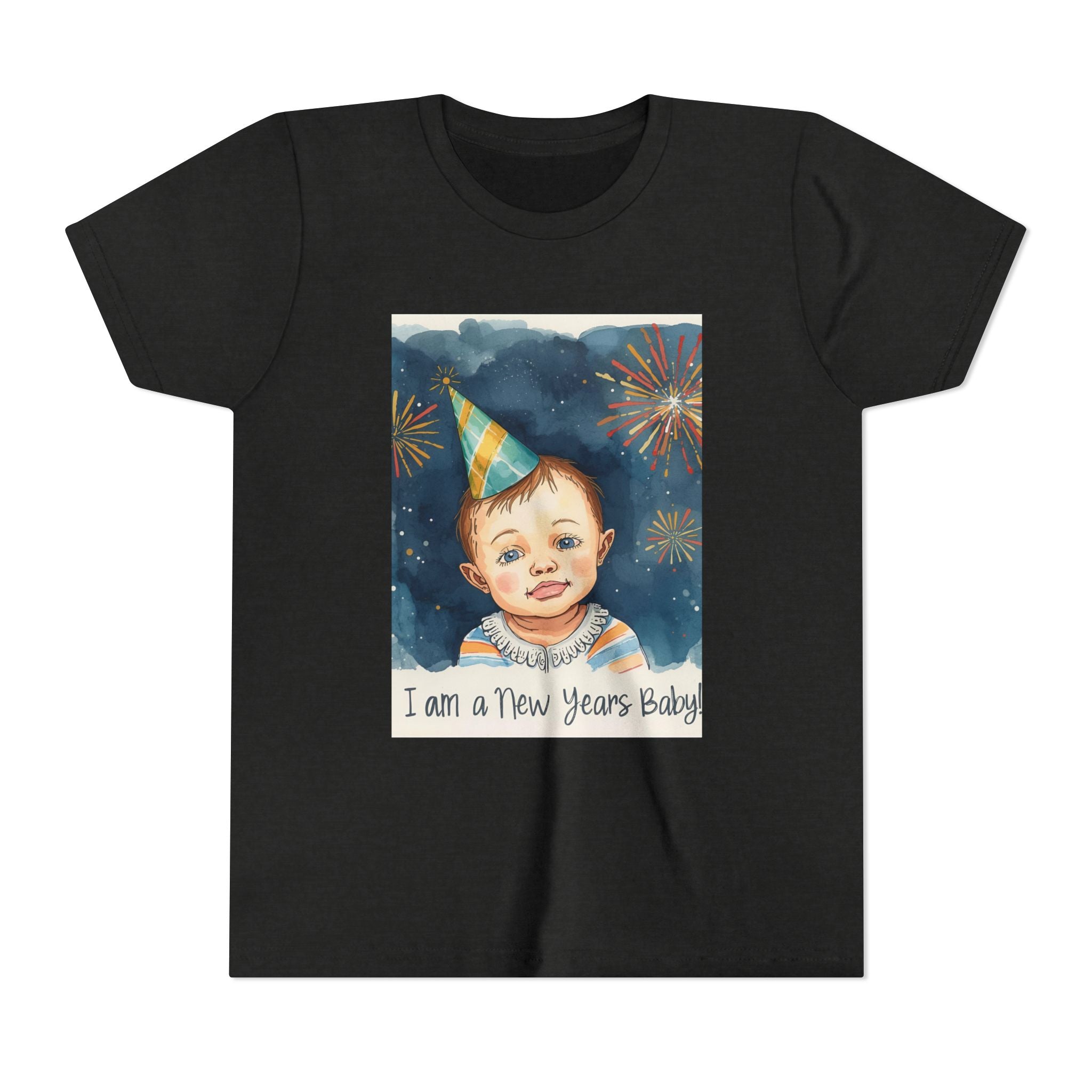 I Am A New Years Baby Youth Short Sleeve Tee