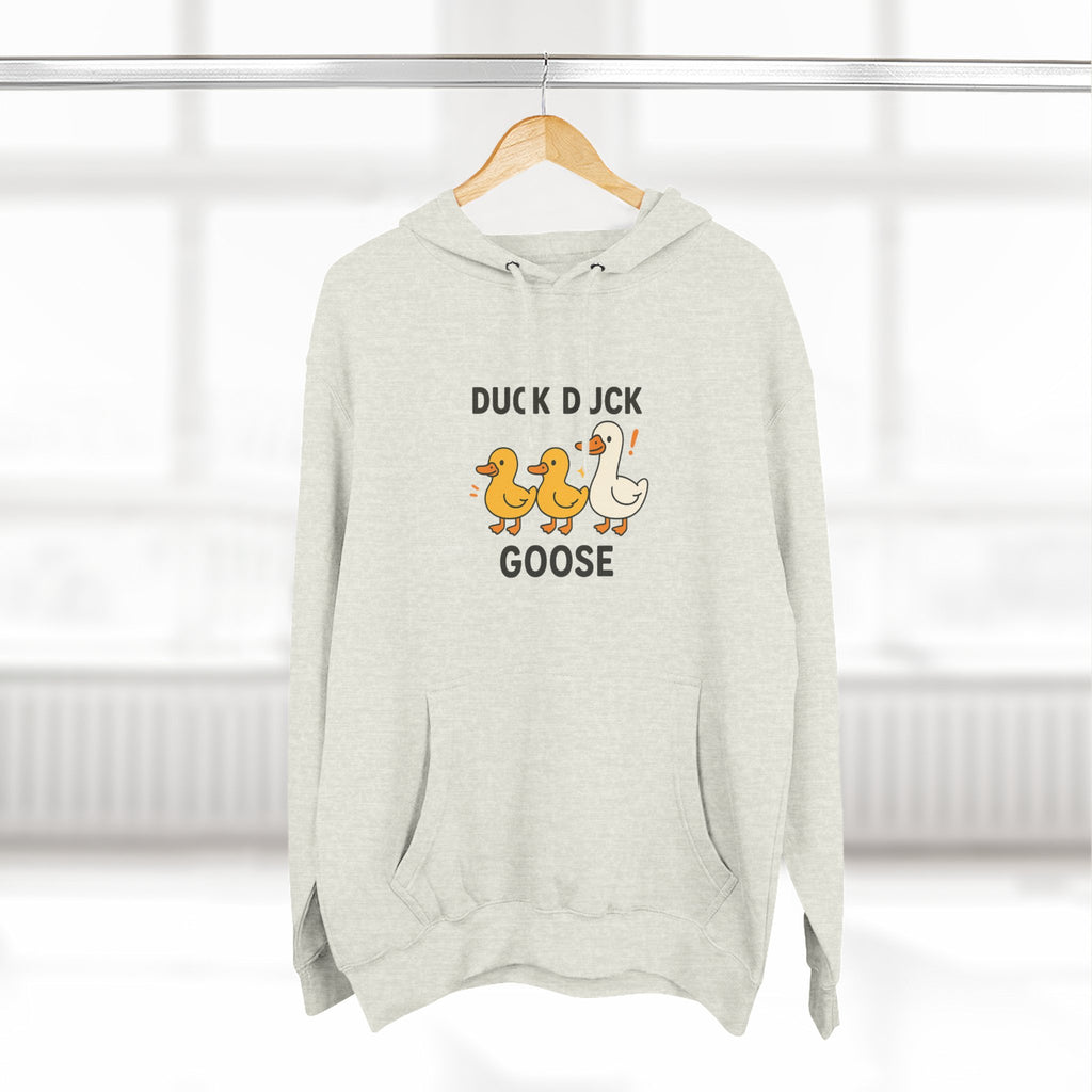 Cute Duck Duck Goose Hoodie, Funny Fleece Sweatshirt, Gift for Kids and Adults, Perfect for Fall and Casual Wear