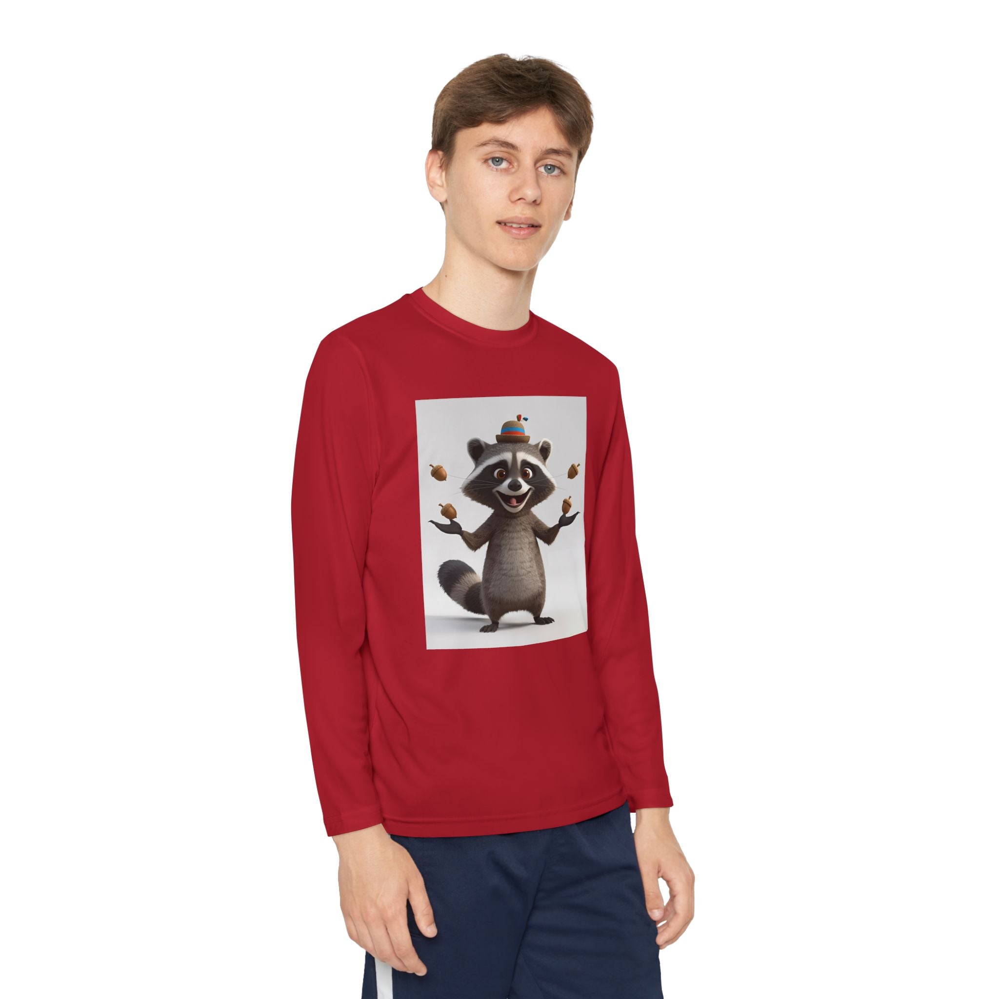 Raccoon Youth Long Sleeve Competitor Tee