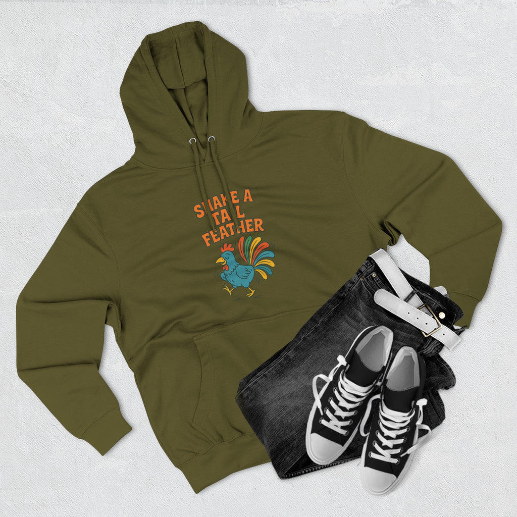 Shake A Tail Feather Three-Panel Fleece Hoodie