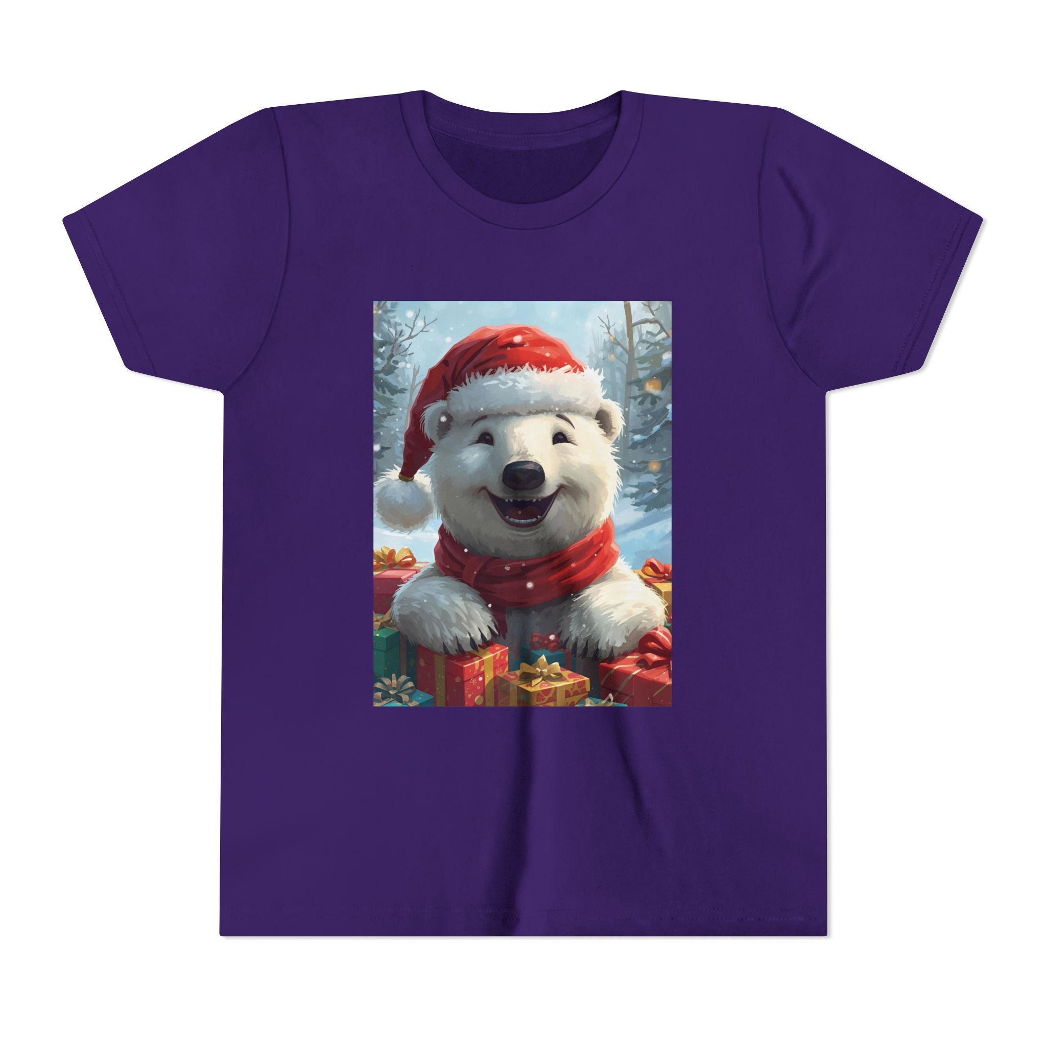 Christmas Bear Youth Short Sleeve Tee