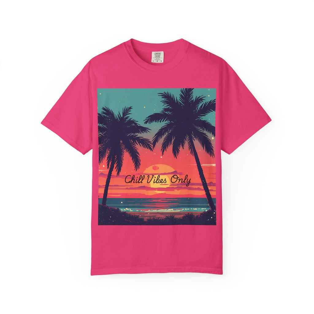 Tropical Sunset Unisex Garment-Dyed T-shirt