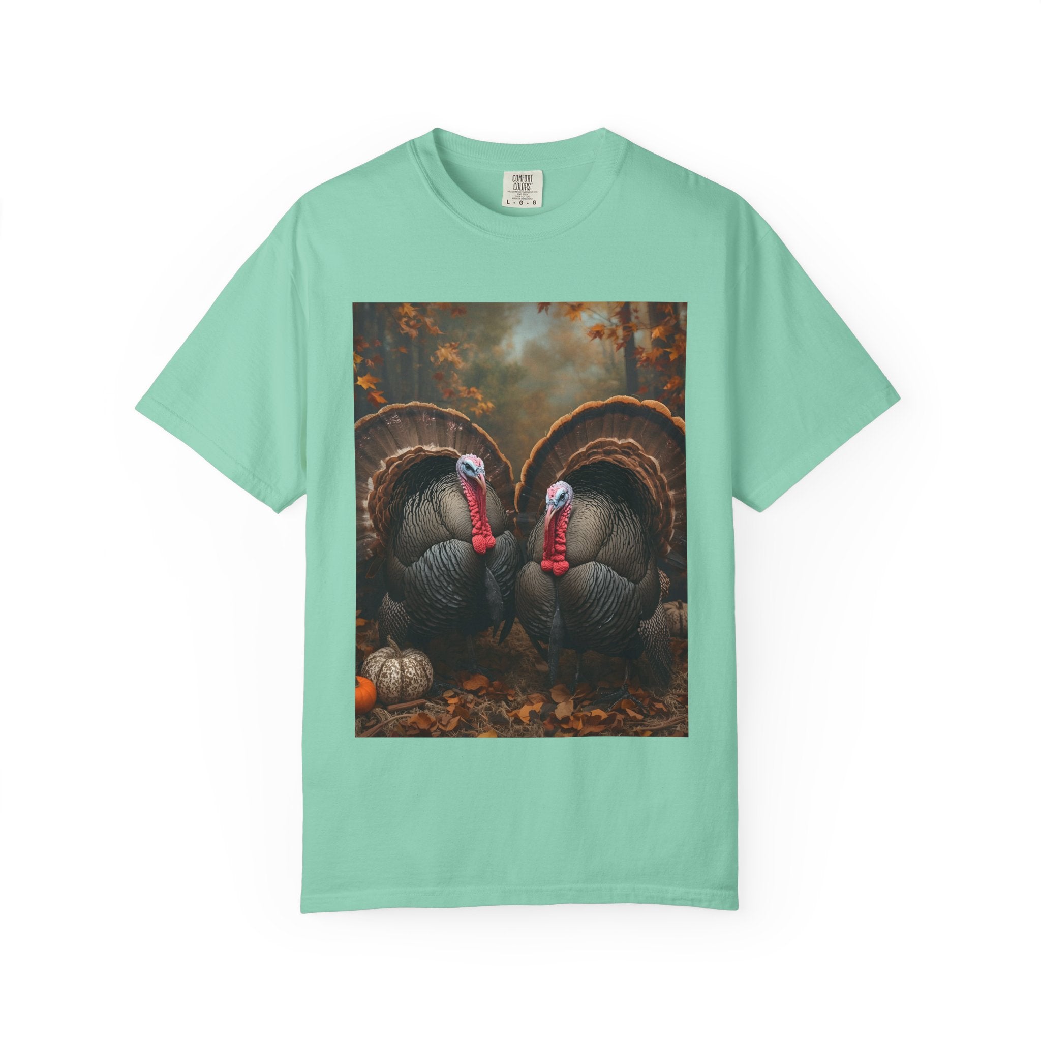 Thanksgiving Turkey Graphic Tee, Unisex Gift for Fall, Harvest Party Shirt, Cute Casual Outfit, Family Gathering Apparel