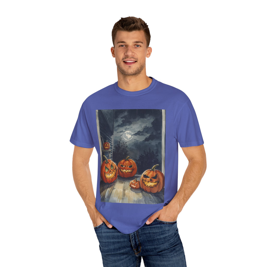 Spooky Pumpkin Night T-Shirt | Halloween Tee, Unisex Shirt, Fall Apparel, Trick or Treat Outfit, Casual Halloween Style