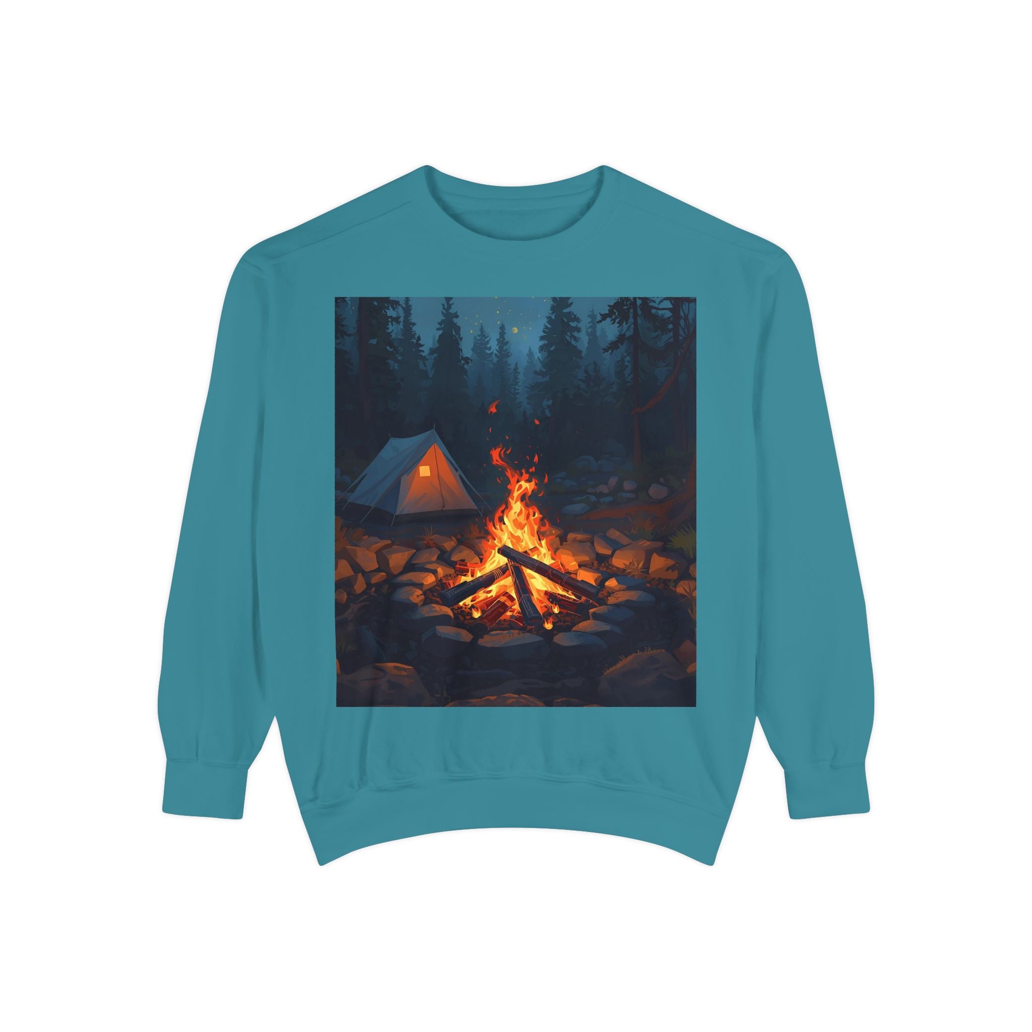 Cozy Campfire Unisex Garment-Dyed Sweatshirt