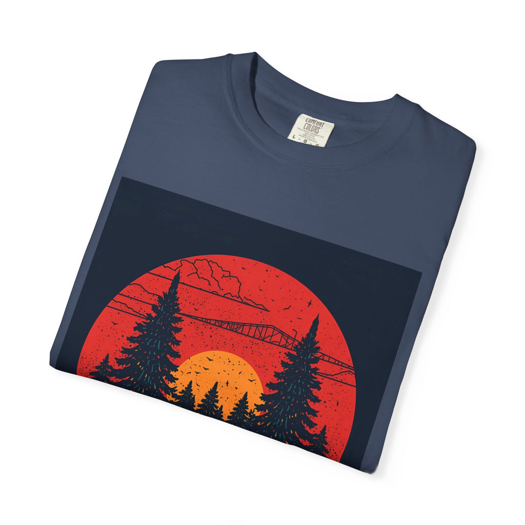 Nature Sunset Unisex T-shirt, Outdoor Adventure Tee, Camping Shirt, Hiking Gear, Mens and Womens Apparel