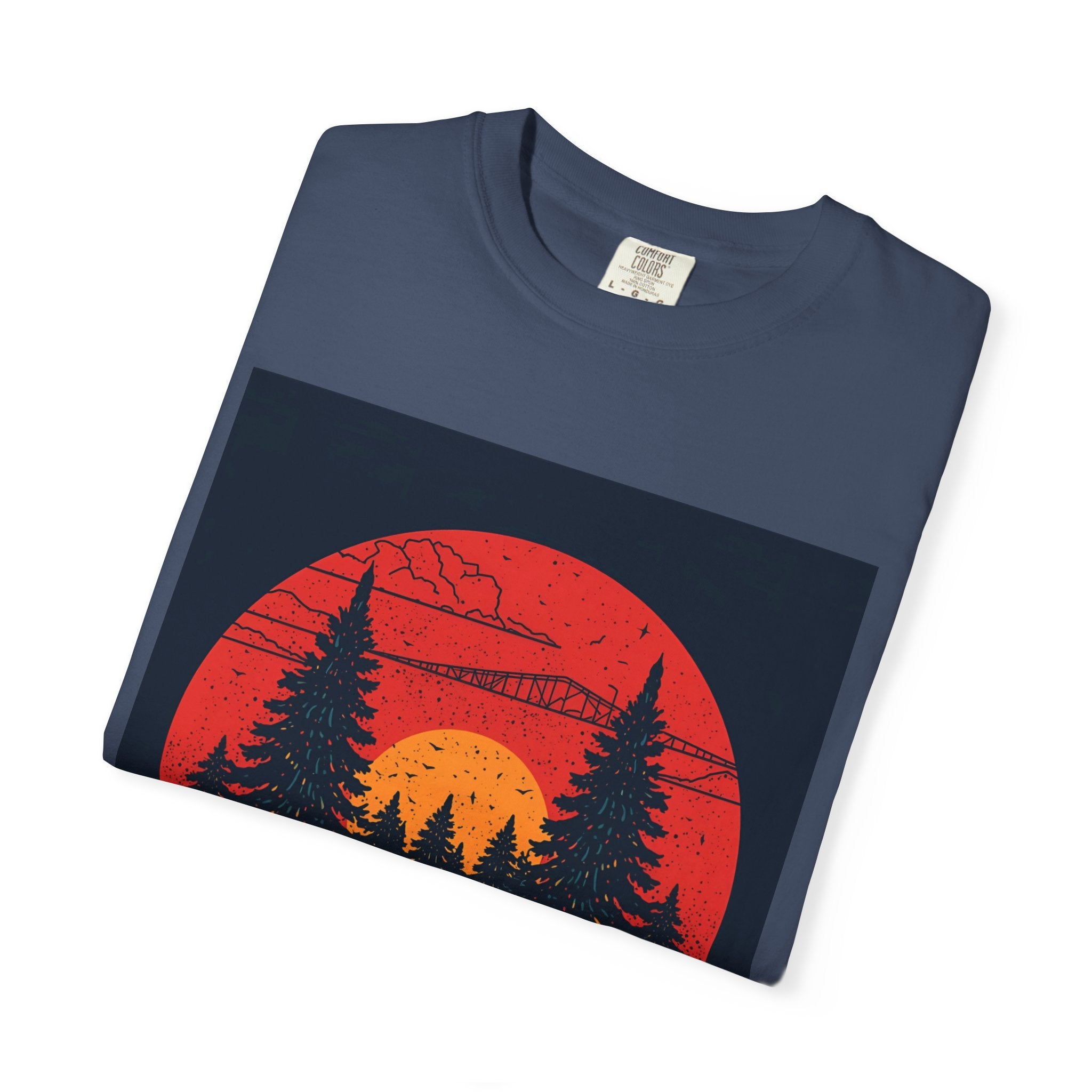 Nature Sunset Unisex T-shirt, Outdoor Adventure Tee, Camping Shirt, Hiking Gear, Mens and Womens Apparel