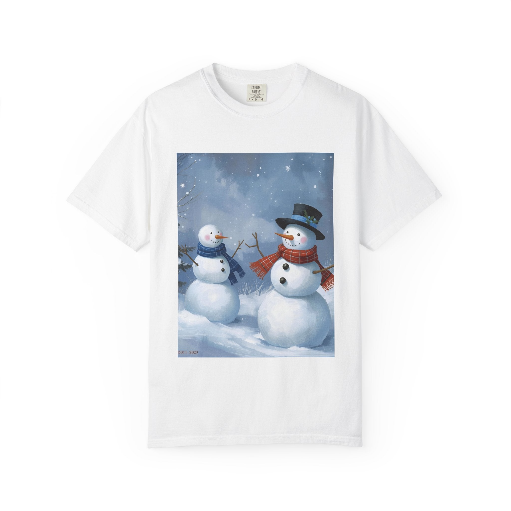 Christmas Snowman Family T-Shirt, Unisex Graphic Tee, Holiday Gift, Winter Apparel, Cozy Casual Wear, Christmas T-Shirt