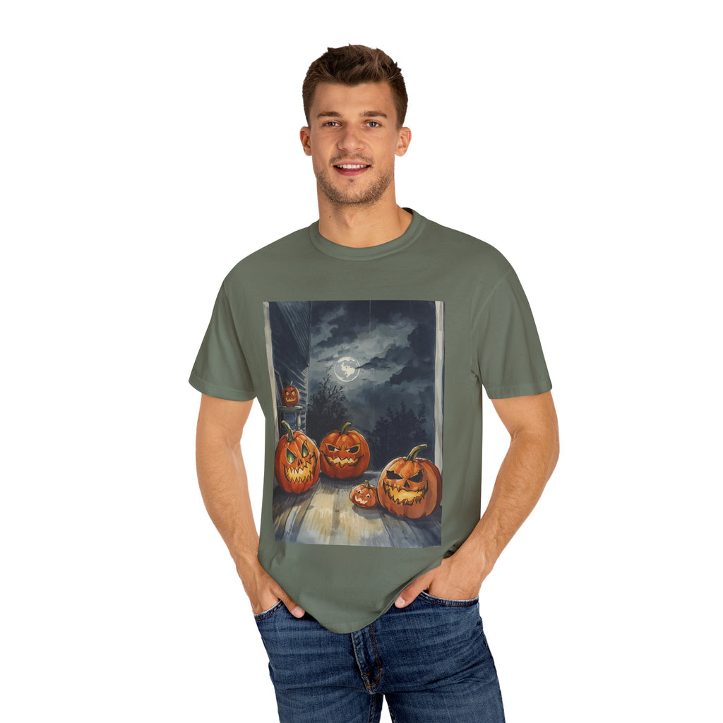 Halloween Pumpkin Scary T-shirt - Perfect for Fall Celebrations, Trick or Treat, Autumn Fashion, Costume Party, Spooky Vibes