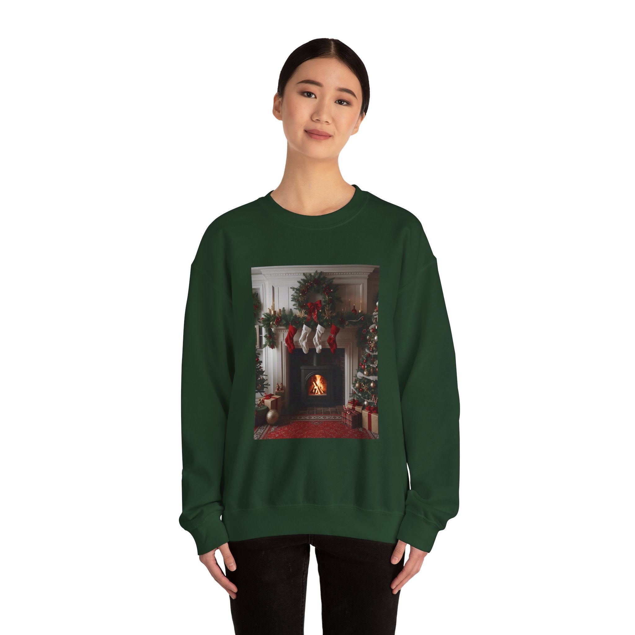 Cozy Christmas Sweatshirt, Holiday Comfort Wear, Unisex Pullover, Winter Fashion, Merry & Bright Gift, Festive Sweater