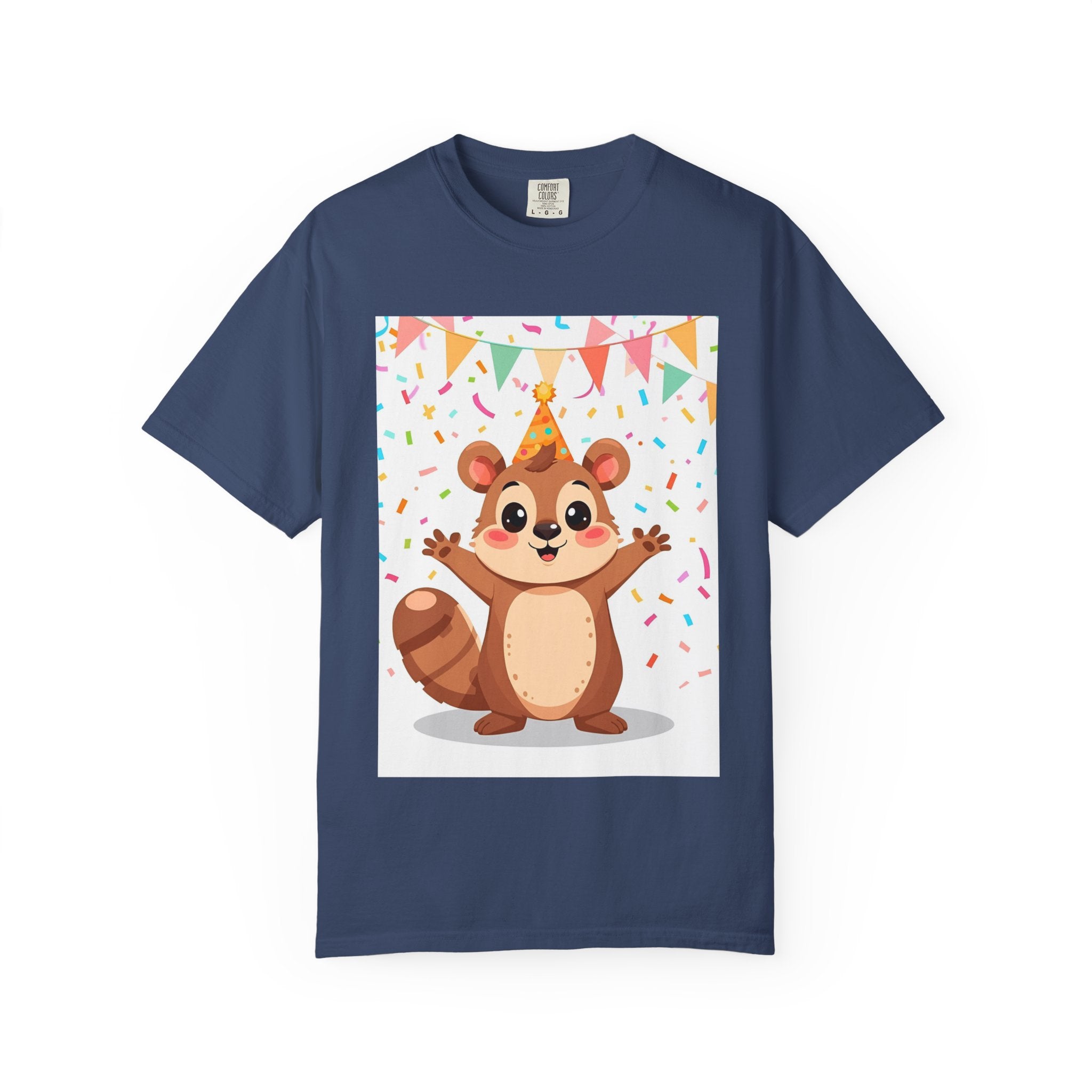 Adorable Party Animal Squirl T-Shirt - Birthday Gift, Unisex Tee, Celebration Apparel, Cute Animal Print, Fun Gift Idea