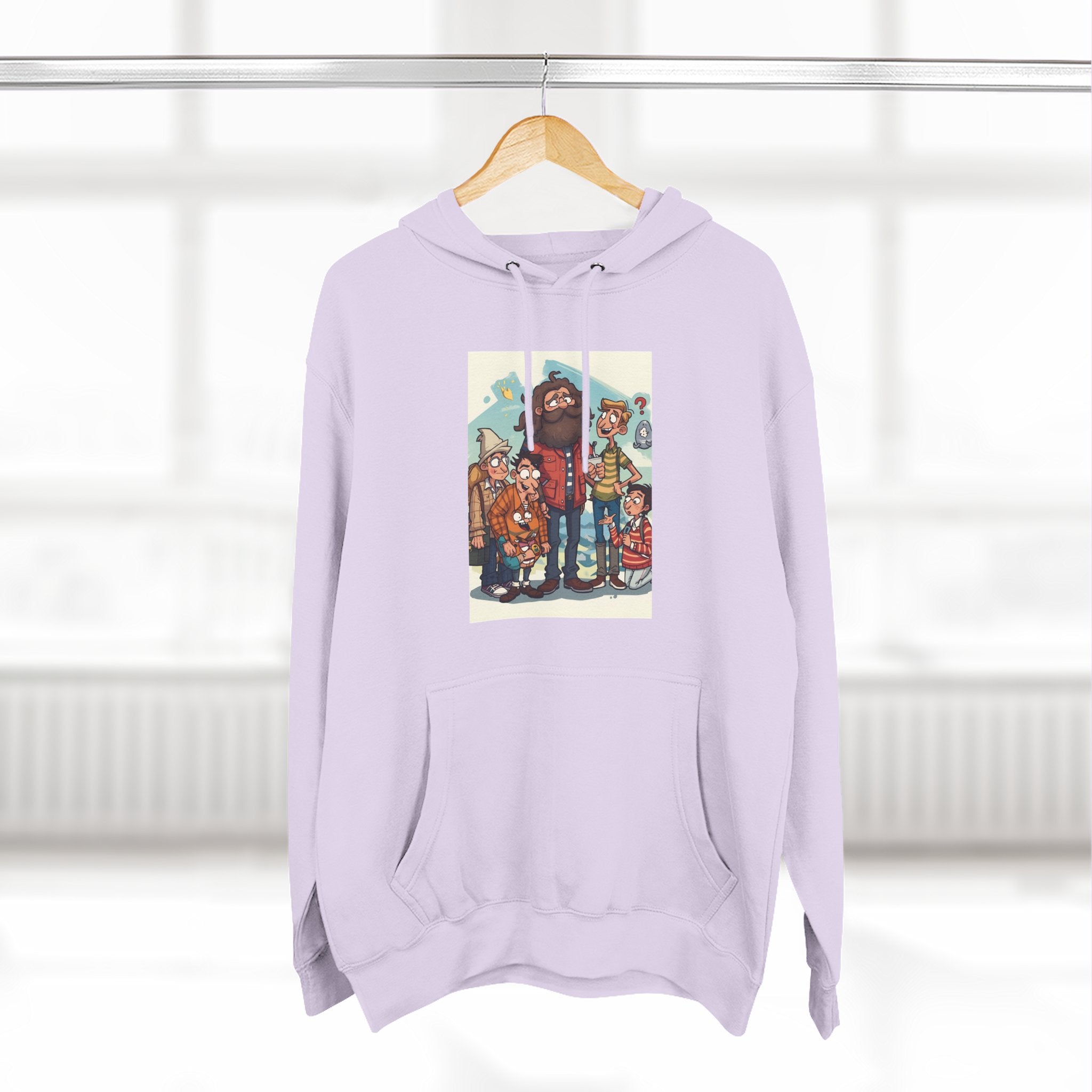 Cozy Family Fun Hoodie, Three-Panel Fleece Sweatshirt, Gift for Parents, Casual Wear, Holiday Apparel, Winter Fashion