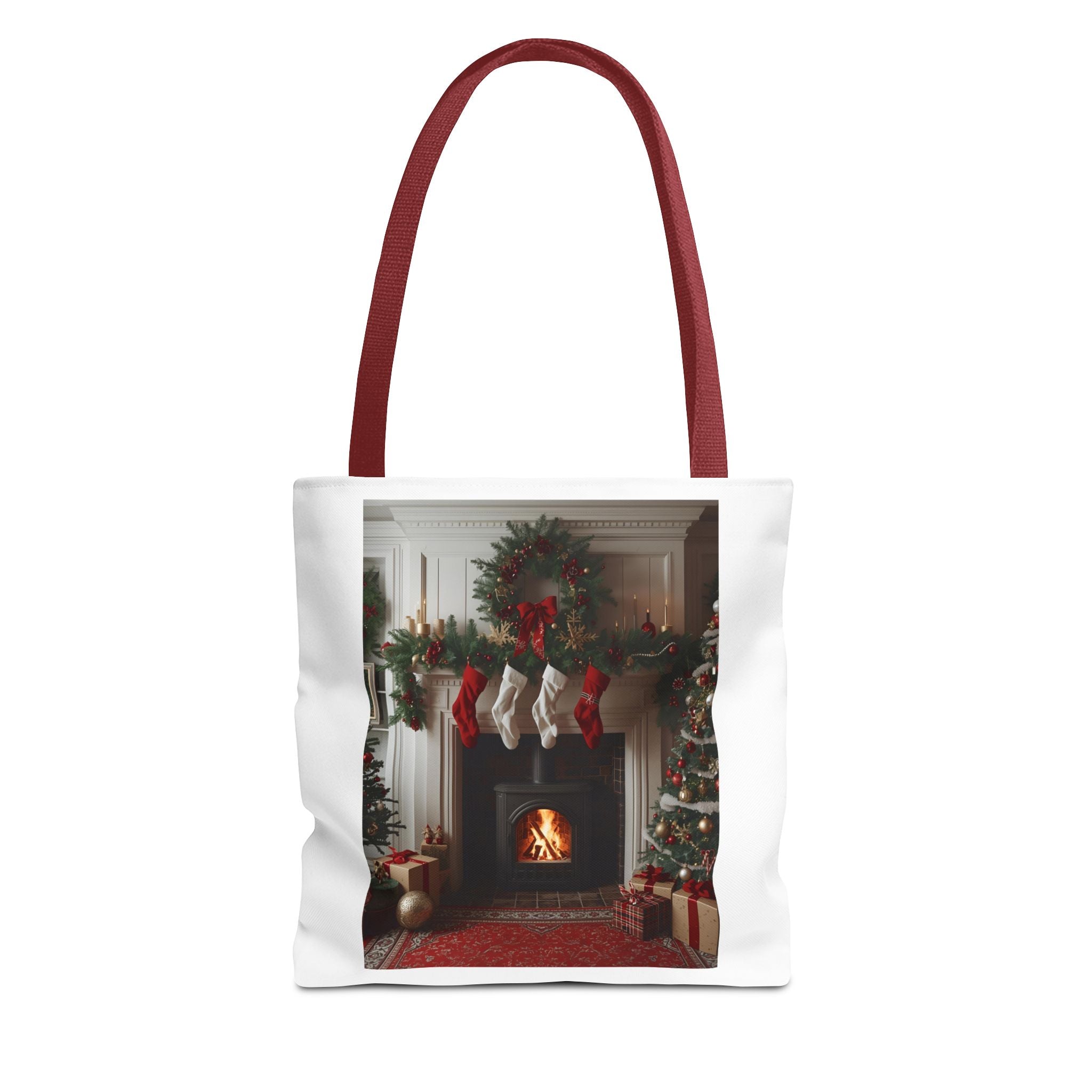 Cozy Christmas Tote Bag, Holiday Tote, Festive Bag, Gift Bag, Shopping Tote, Merry Christmas Decor, Seasonal Accessories