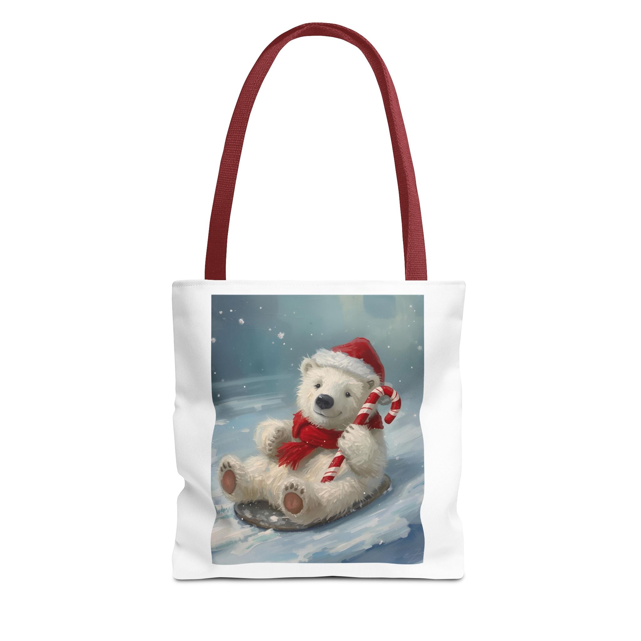 Cute Christmas Bear Tote Bag (AOP)