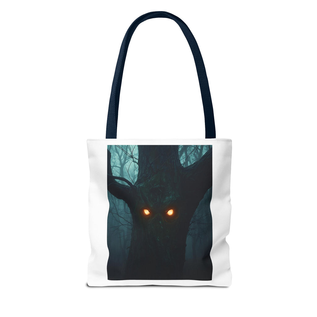 Mysterious Forest Spirit Tote Bag, Magical Tote, Halloween Bag, Eco-Friendly Shopping Bag, Gift for Nature Lovers, Unique Design