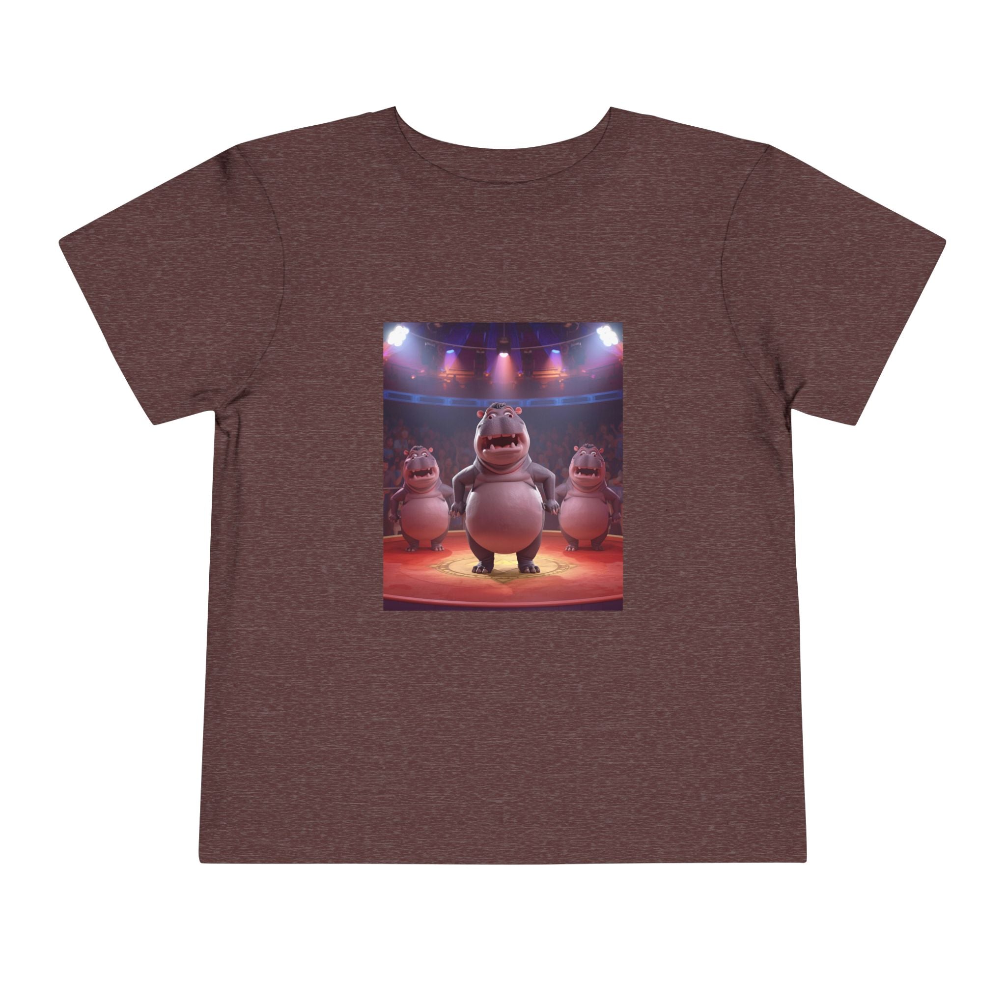 Hippo Funny Toddler Short Sleeve Tee