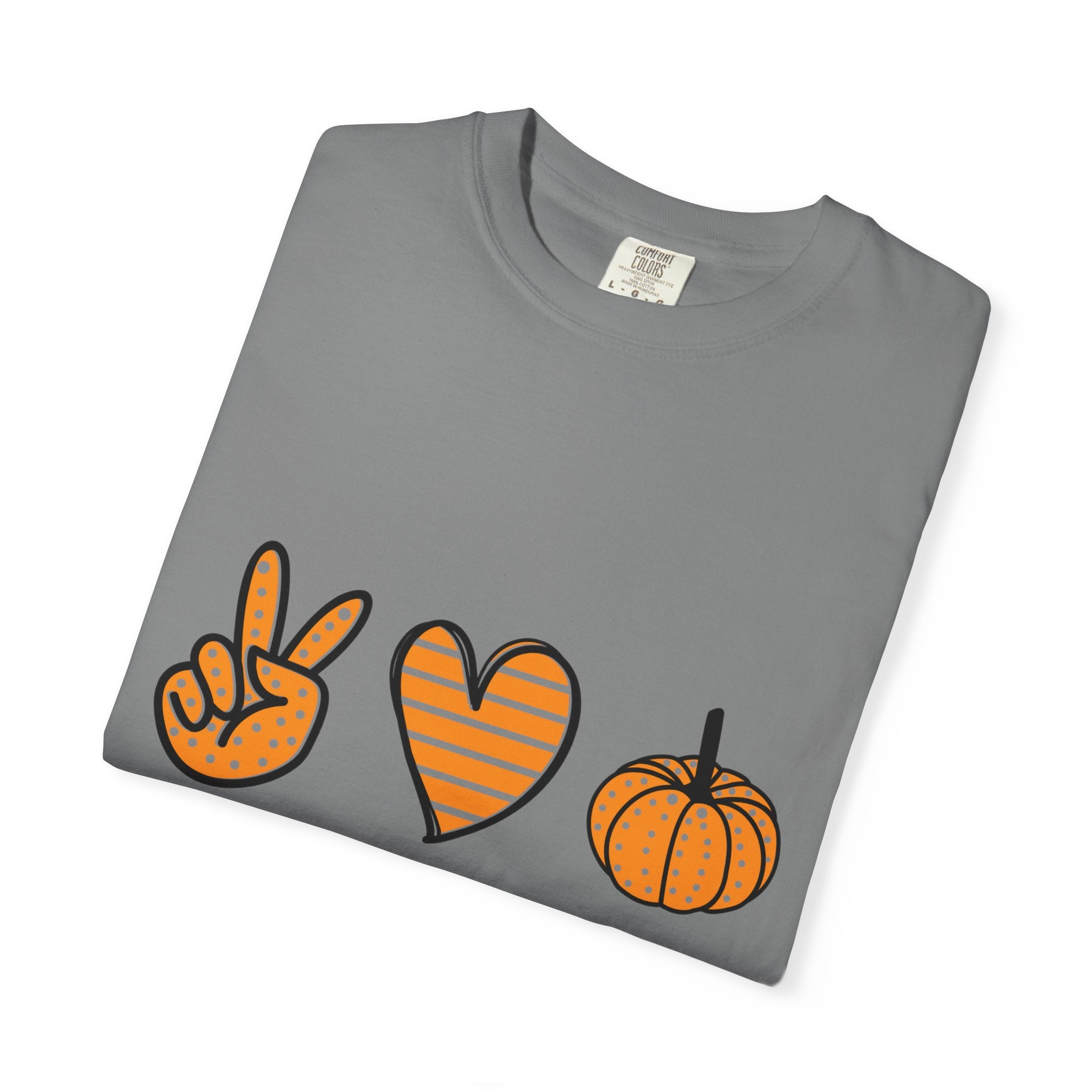 Autumn Vibes T-Shirt, Peace Love Fall Tee, Unisex Fall Shirt, Casual Harvest Top, Thanksgiving Gift, Cozy Seasonal Wear