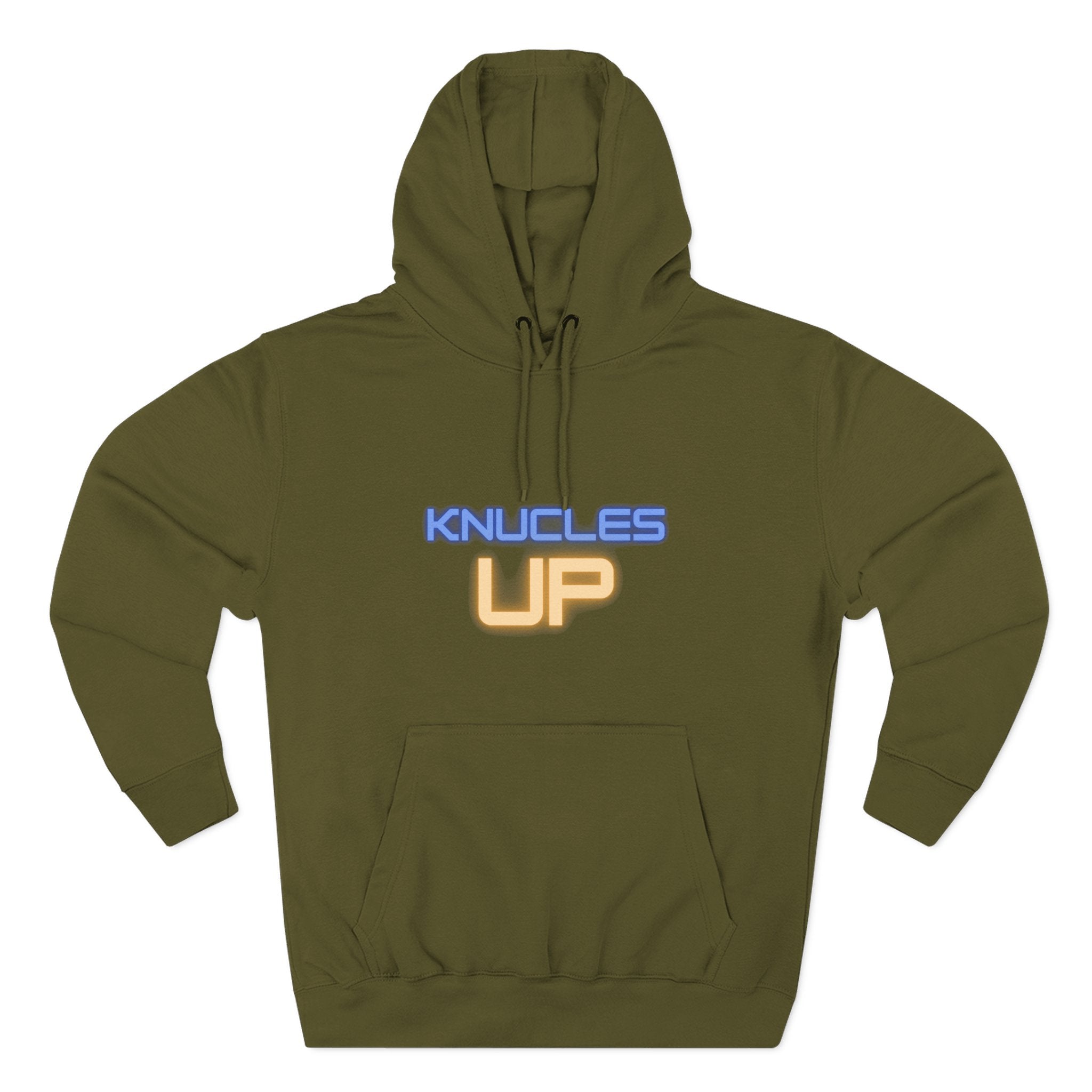 Knuckles Up Fleece Hoodie - Cozy Streetwear for Everyday Adventure, Gift for Him, Her, Cool Casual Attire, Relaxed Vibe