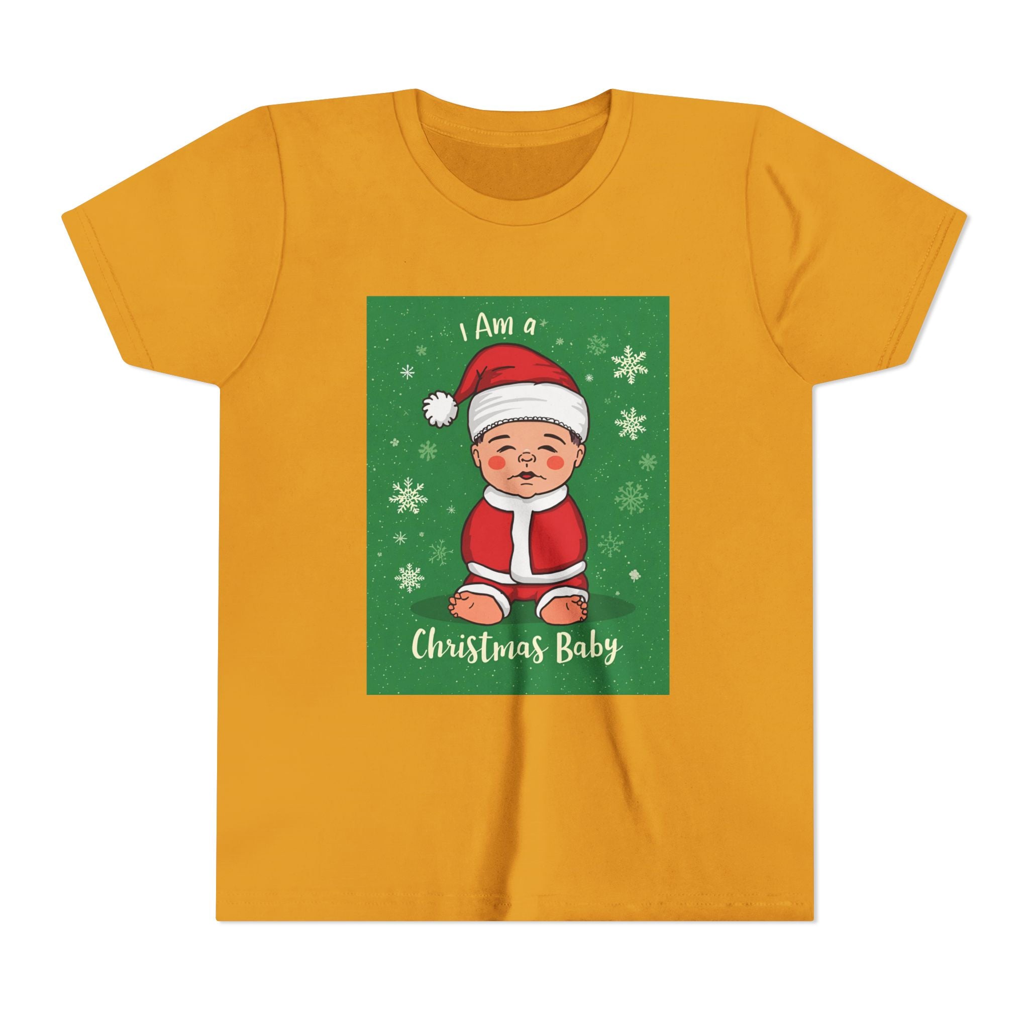 I Am A Christmas Baby Youth Short Sleeve Tee
