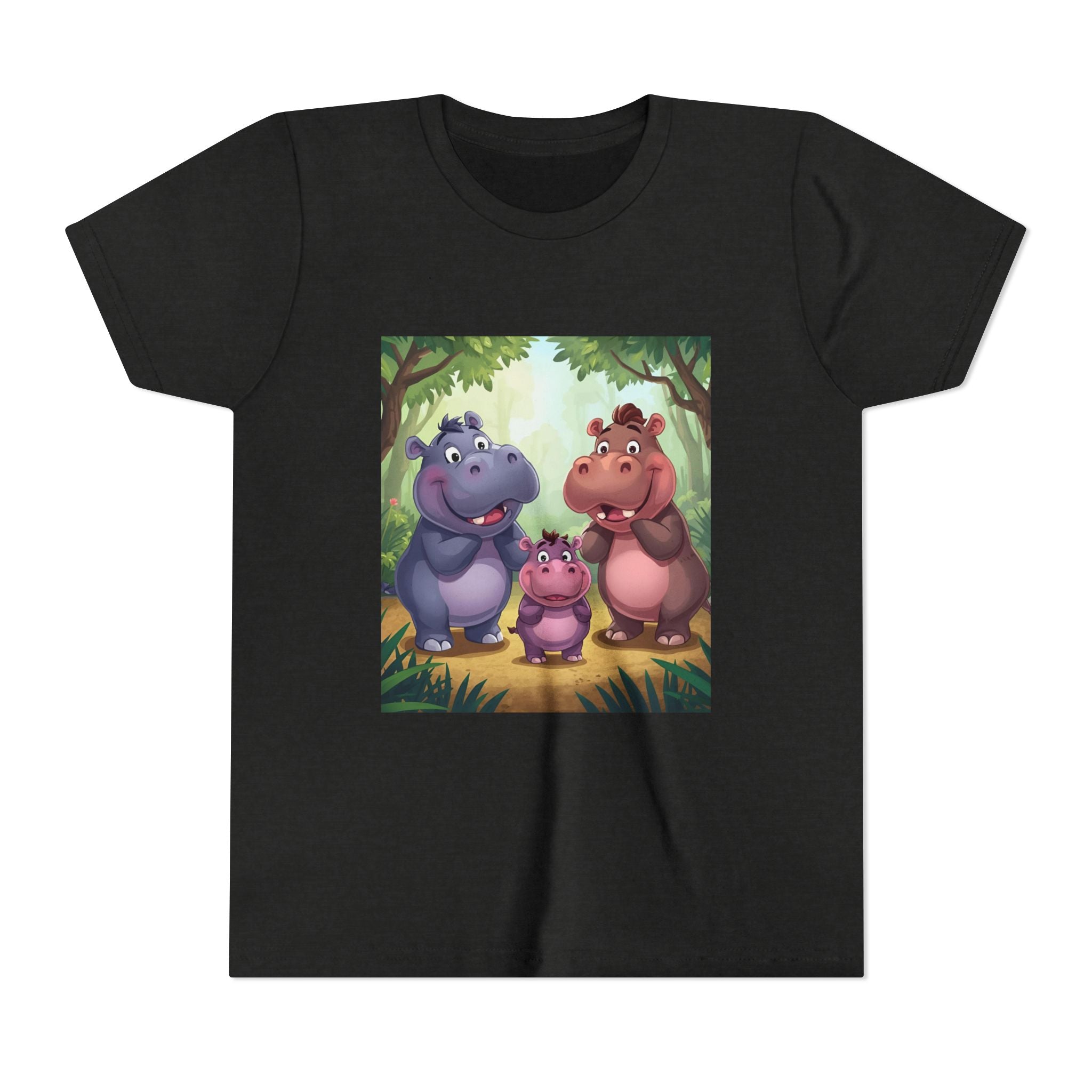 Hippo Cute Youth Short Sleeve Tee