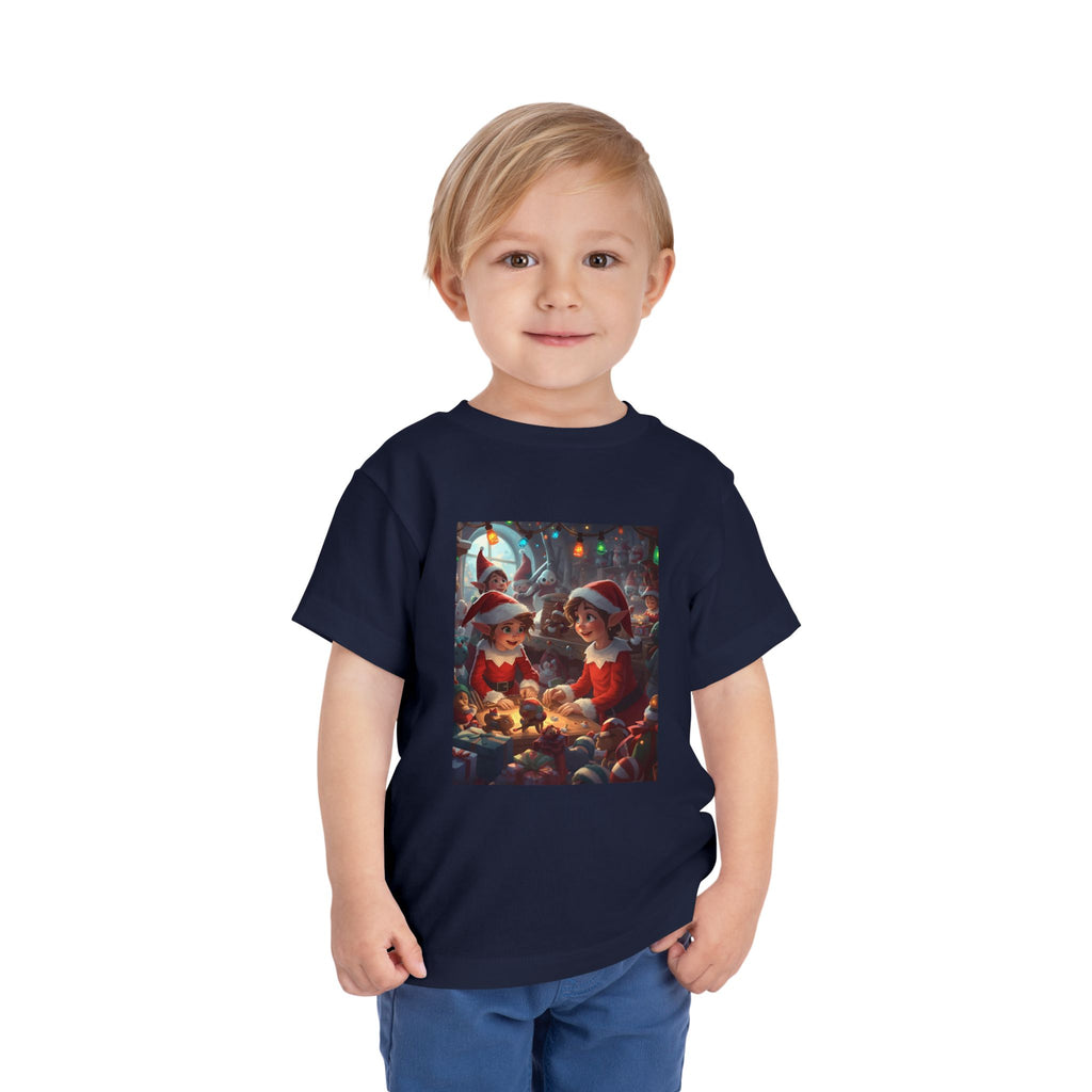 Christmas Toddler Tee, Cute Holiday Shirt, Elf Design, Kids Christmas Outfit, Fun Xmas Gift, Toddler Apparel