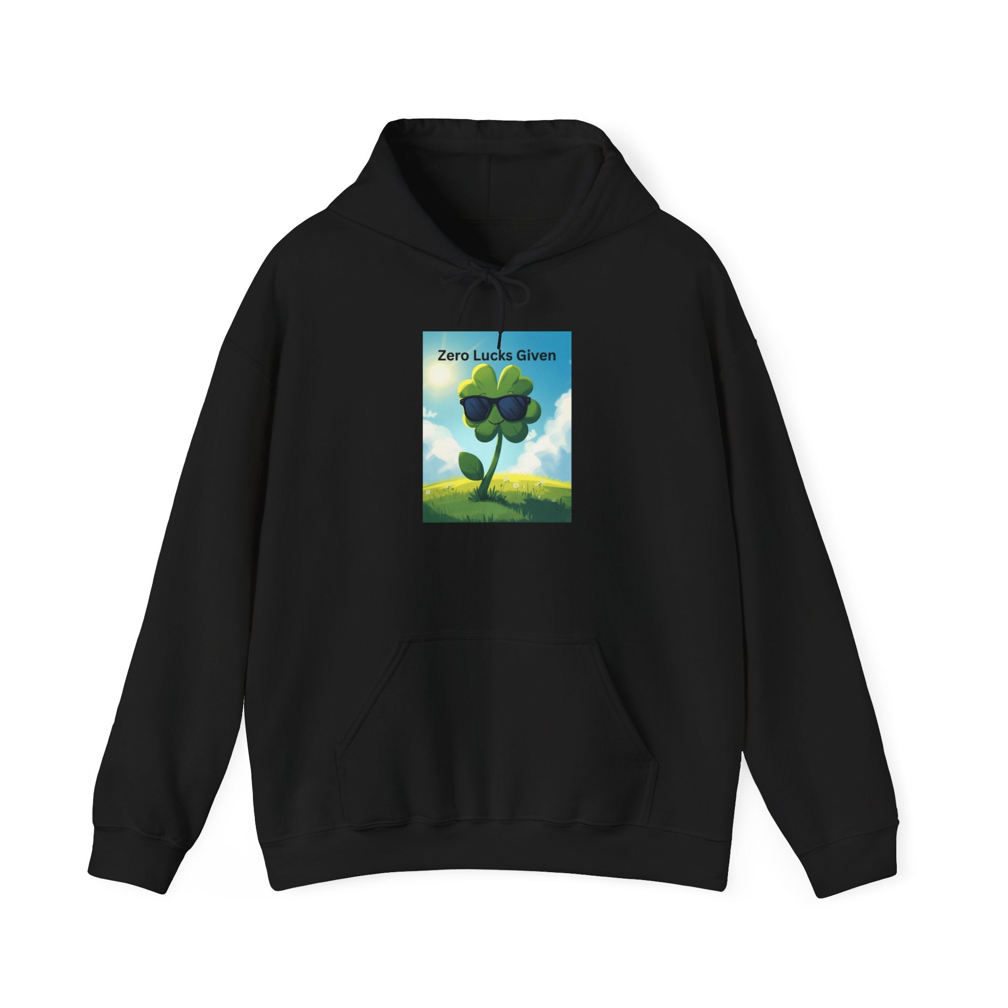 Chill Vibes Hooded Sweatshirt - Plant Power, Casual Wear, Nature Lover Gift, Relaxing Style, Zero Luck Given