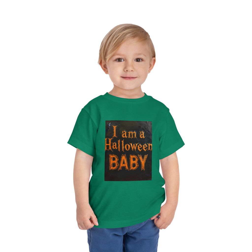 I Am A Halloween Baby Toddler Short Sleeve Tee