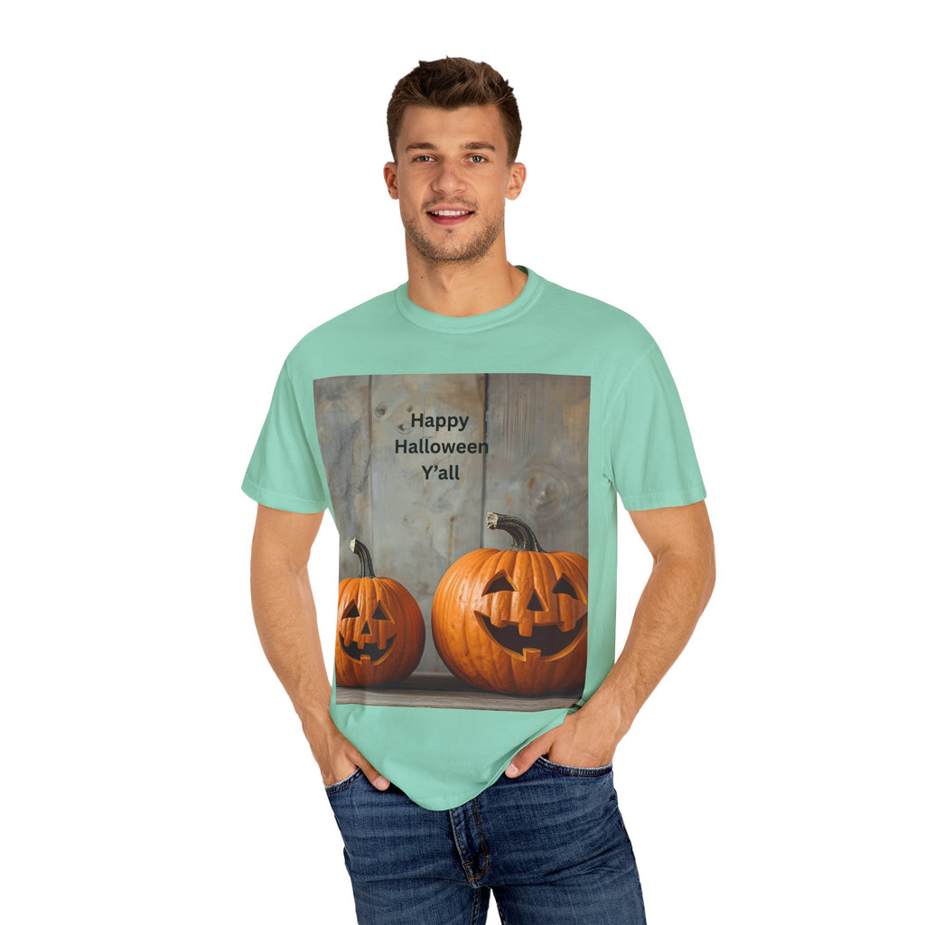 Happy Halloween Y'all T-Shirt | Cozy Fall Tee, Pumpkin Shirt, Unisex Halloween Apparel, October Gift, Casual Wear
