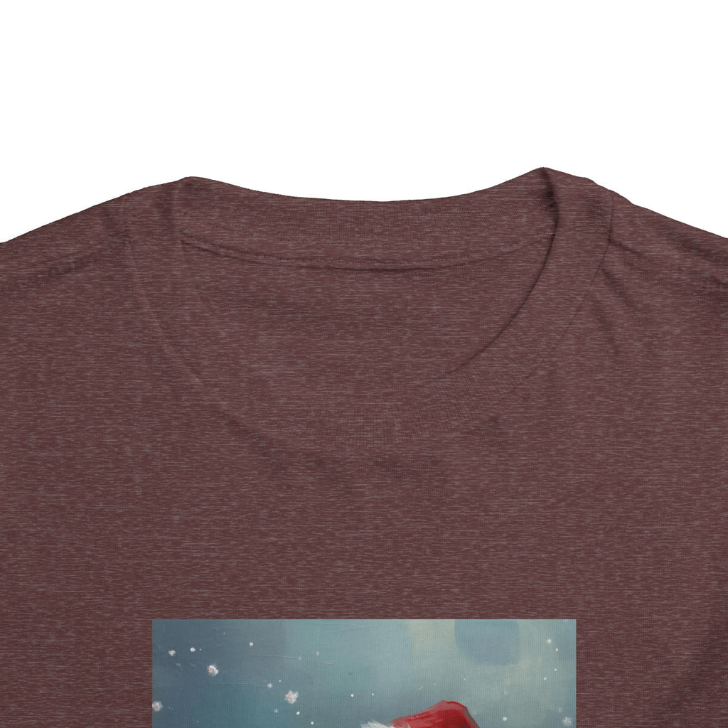 Cute Christmas Bear Toddler Short Sleeve Tee
