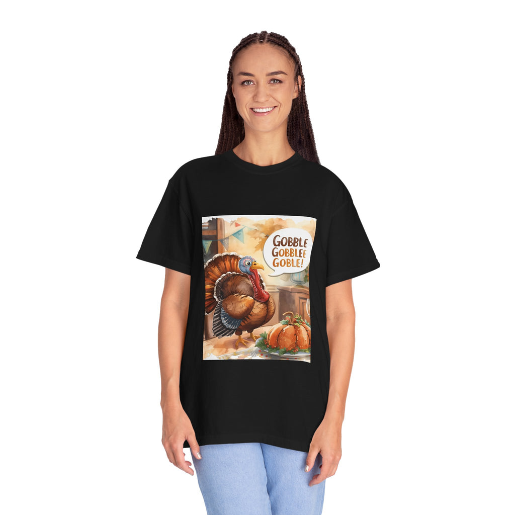 Thanksgiving Turkey T-Shirt | Gobble Gobble Graphic Tee | Fall Apparel, Holiday Gift, Casual Wear, Unisex Style, Autumn Collection