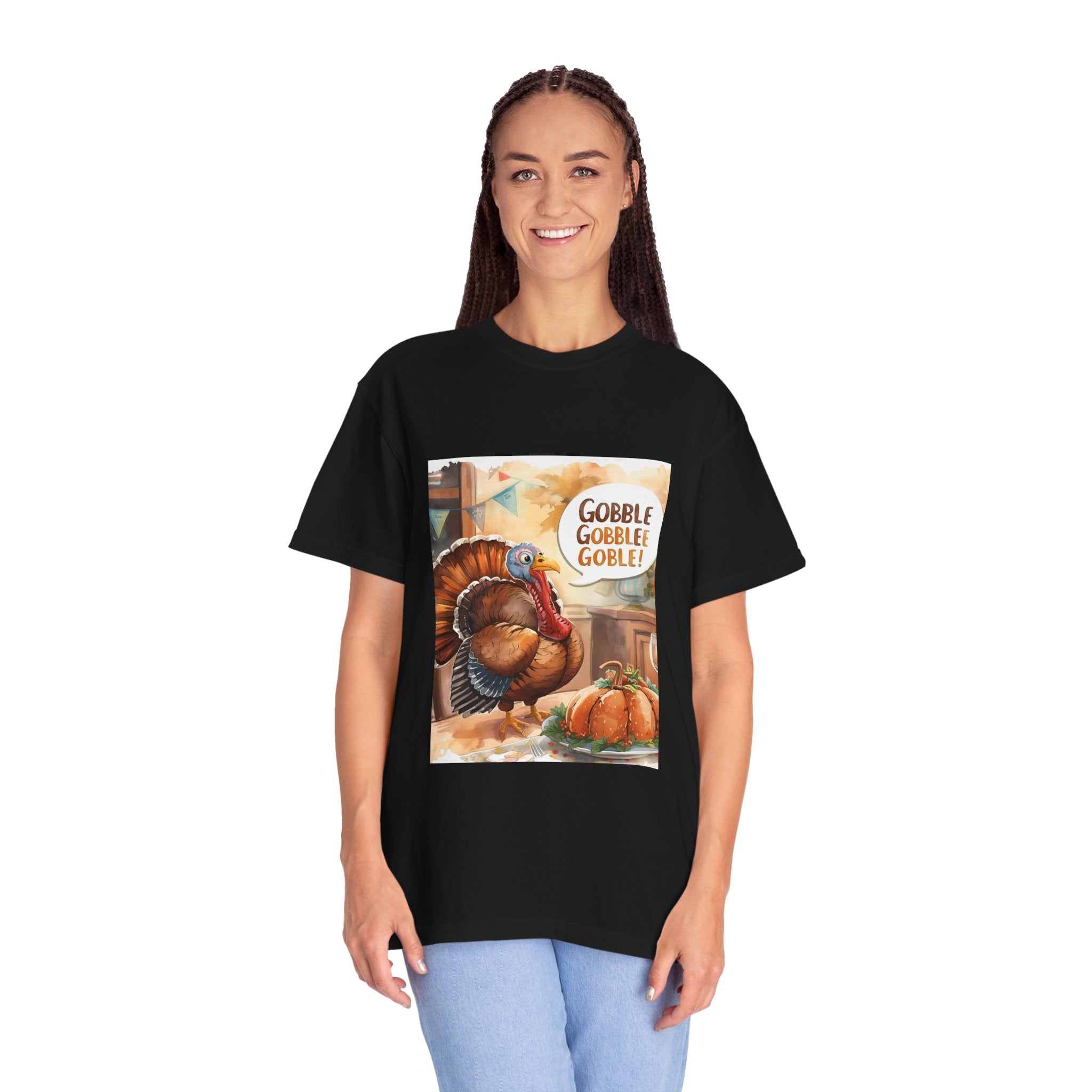 Thanksgiving Turkey T-Shirt | Gobble Gobble Graphic Tee | Fall Apparel, Holiday Gift, Casual Wear, Unisex Style, Autumn Collection