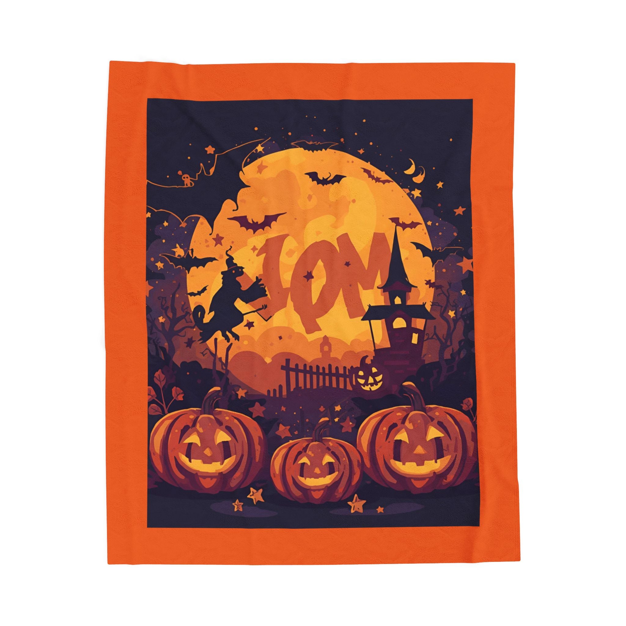 Halloween Joy Mom Velveteen Plush Blanket