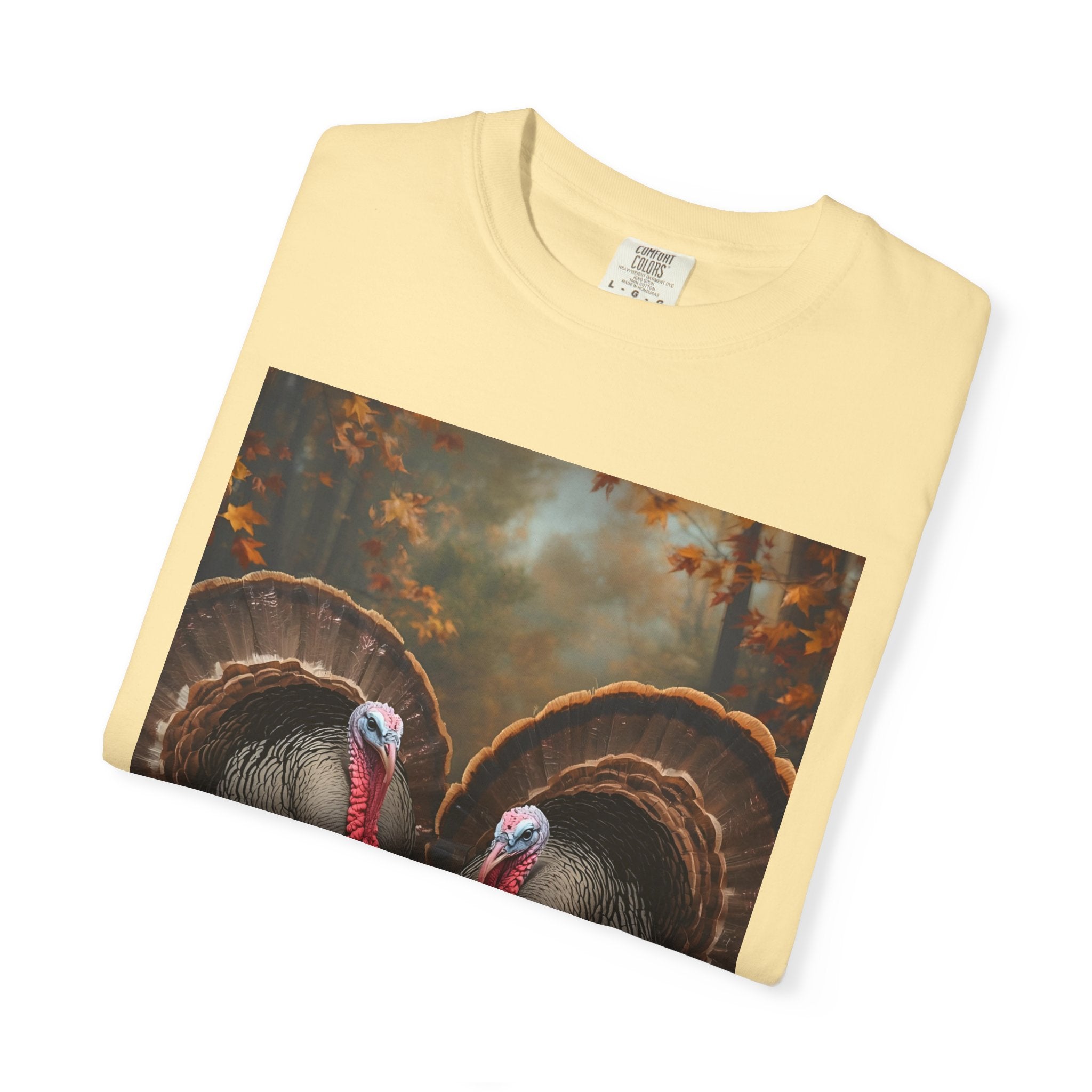 Thanksgiving Turkey Graphic Tee, Unisex Gift for Fall, Harvest Party Shirt, Cute Casual Outfit, Family Gathering Apparel