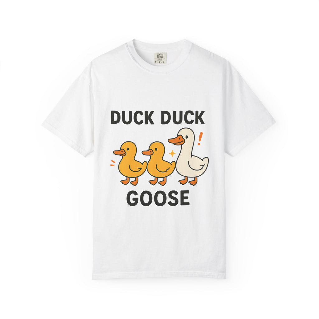 Duck Duck Goose Unisex T-Shirt, Funny Animal Shirt, Cute Gift for Kids, Family Game Night Tee, Everyday Casual Wear, Playful Graphic Top