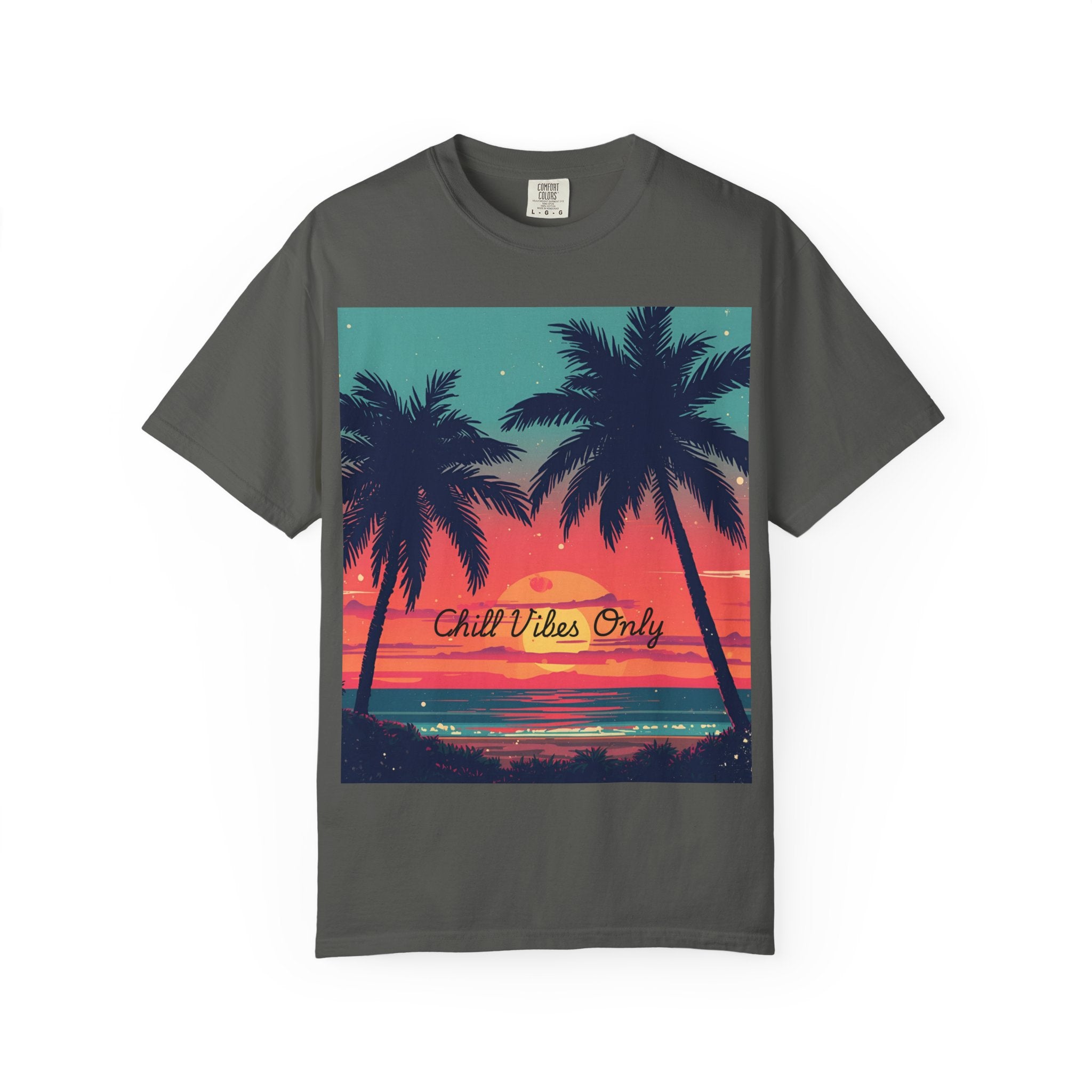 Tropical Sunset Unisex Garment-Dyed T-shirt