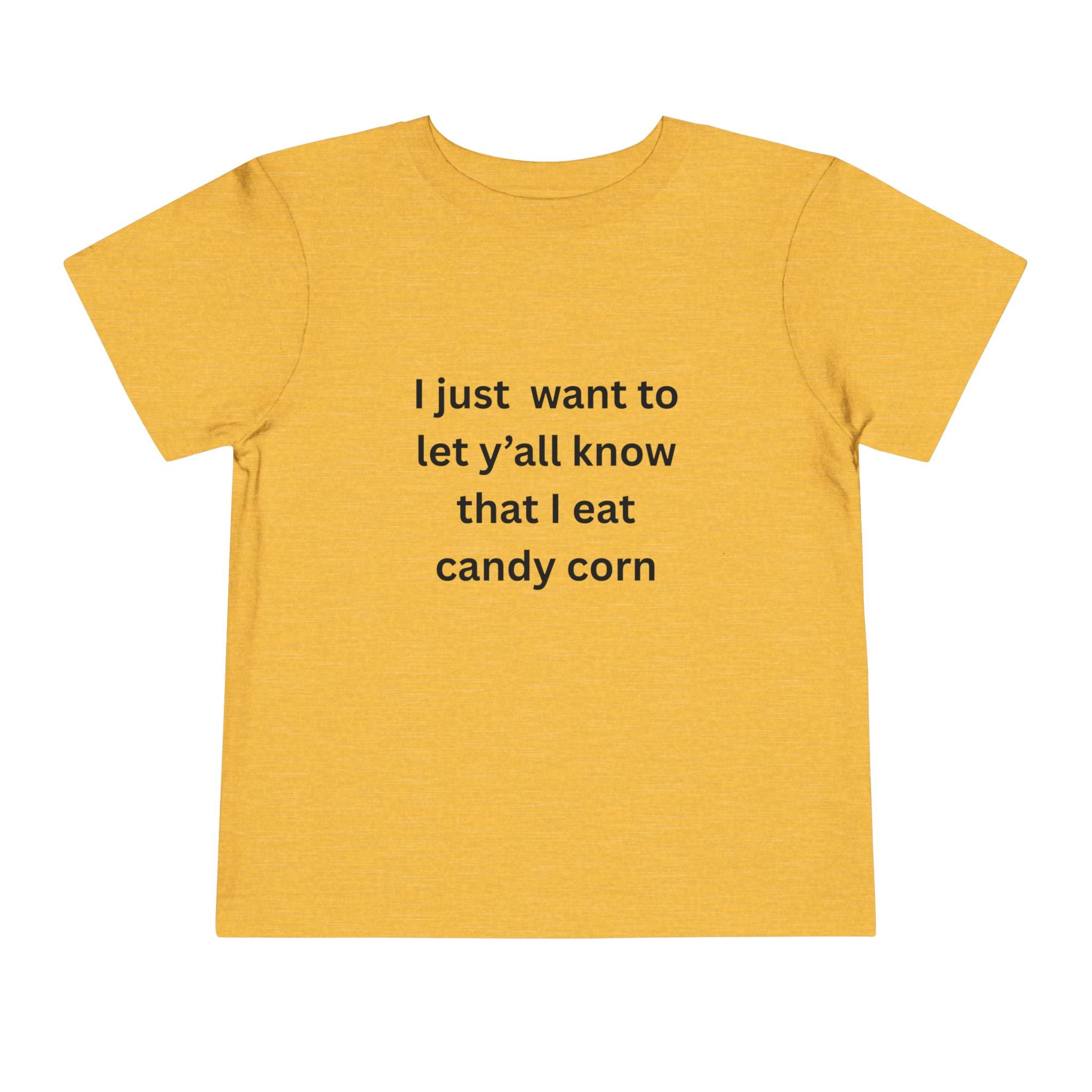 I Eat Candy Corn Candy Corn Toddler Tee, Fun Halloween Shirt, Cute Kid's Clothing, Fall Apparel, Holiday Outfit, Trick-or-Treat Top